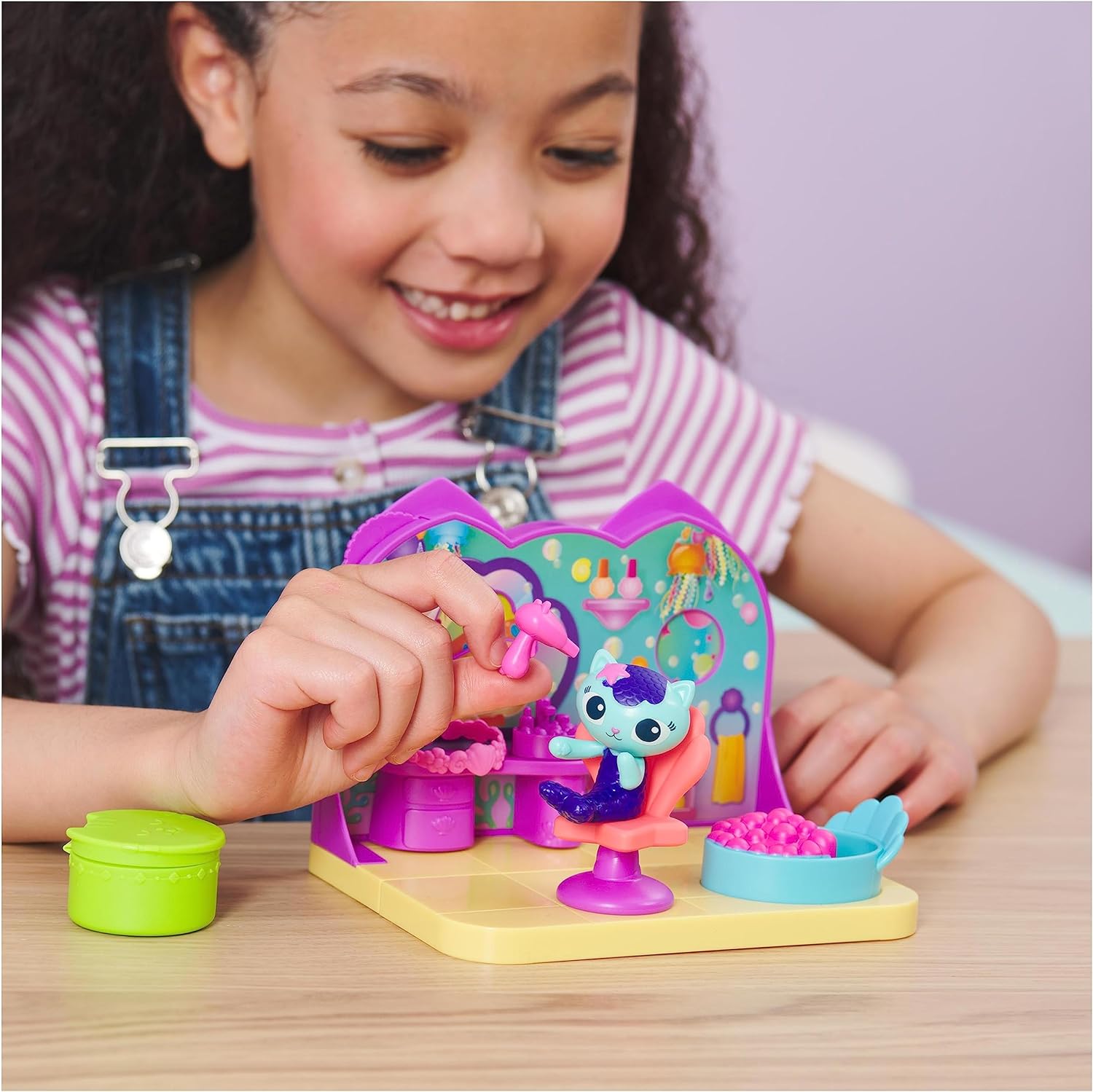 Gabby's Dollhouse MerCat Spa Room Playset - Bubble Bath & Rotating Spa Chair, 3+ Years 5