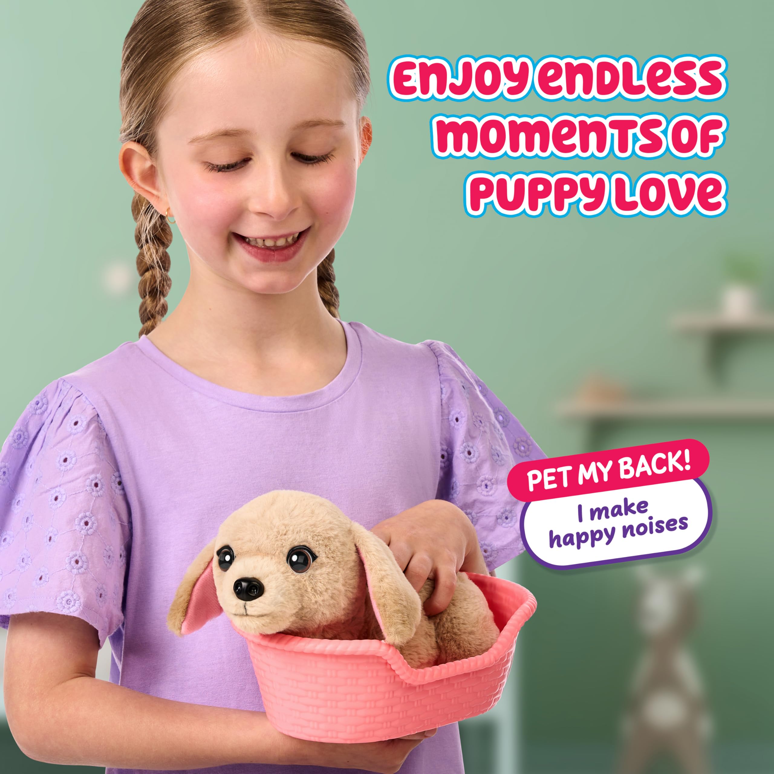 Little Live Pets My Really Real Puppy Minis - Buddy the Retriever Interactive Plush Toy | Mini Size 5