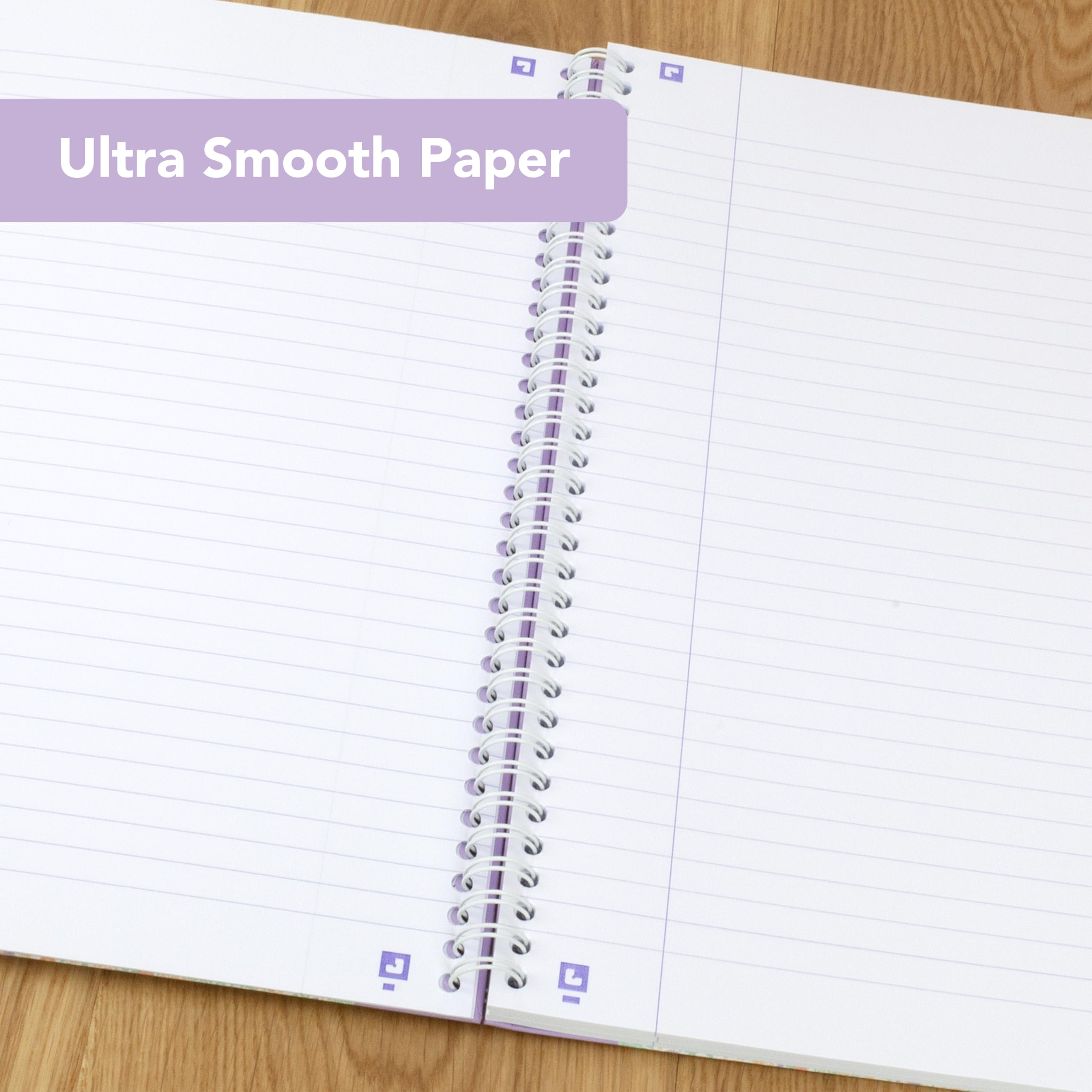 Oxford My Notes A4 Hardcover Wirebound Notebook Twin Pack (Floral & Bloom) | 140 Pages Ruled 2
