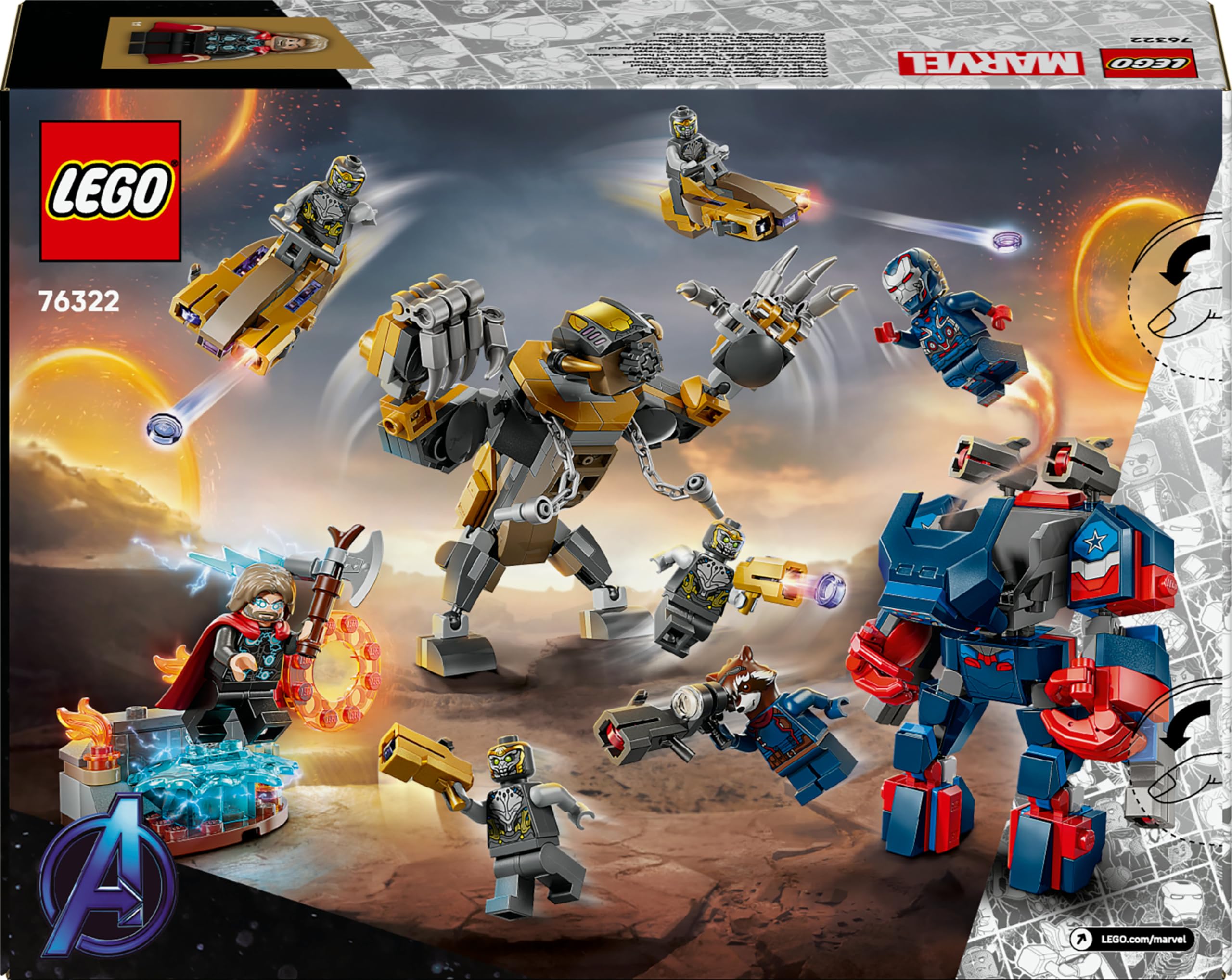 LEGO ǀ Marvel Avengers: Endgame Thor vs. Chitauri - Buildable Action Playset for Kids 8+ 7