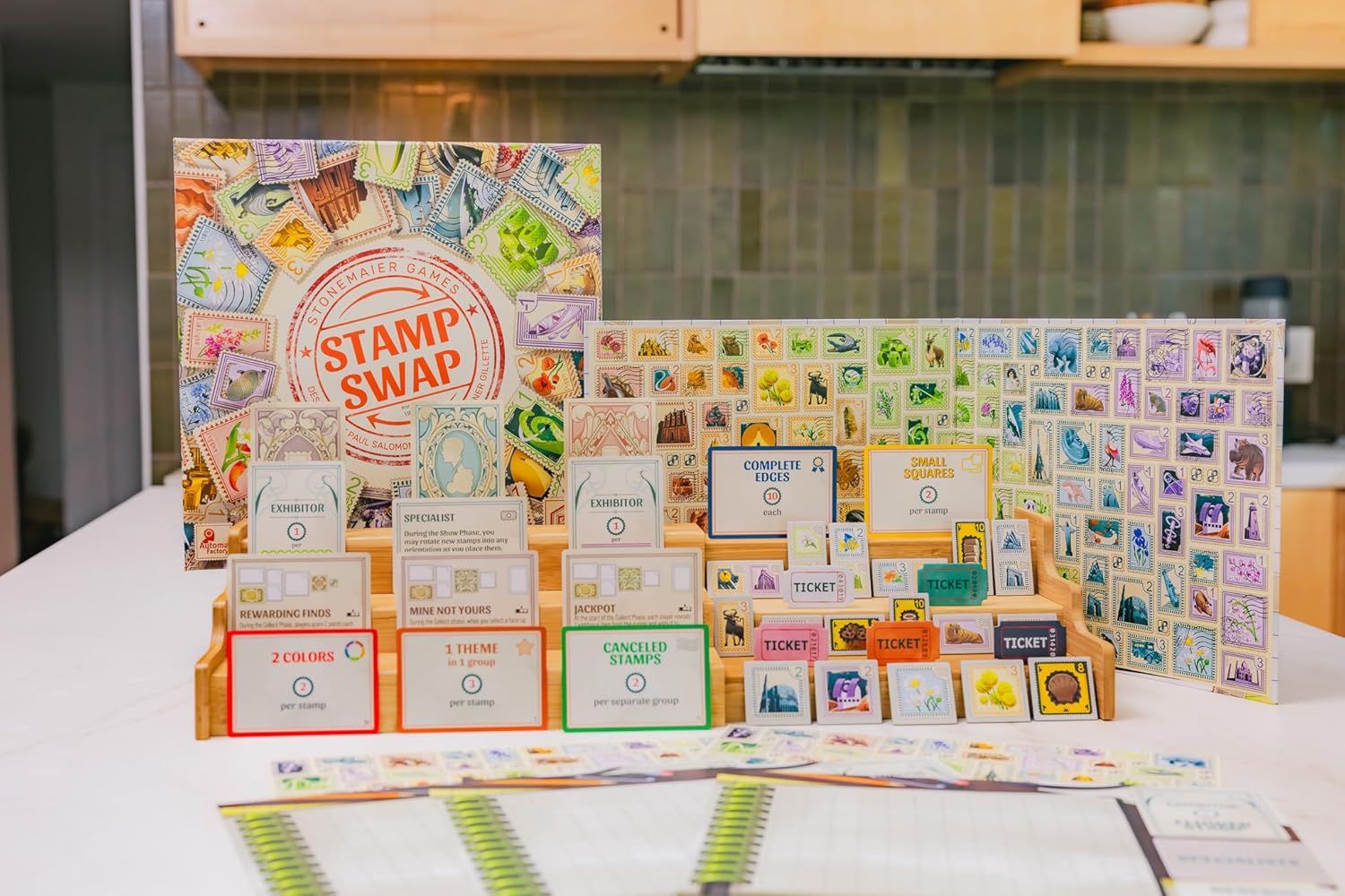 Stonemaier Games Briefmarkentausch-Brettspiel 8