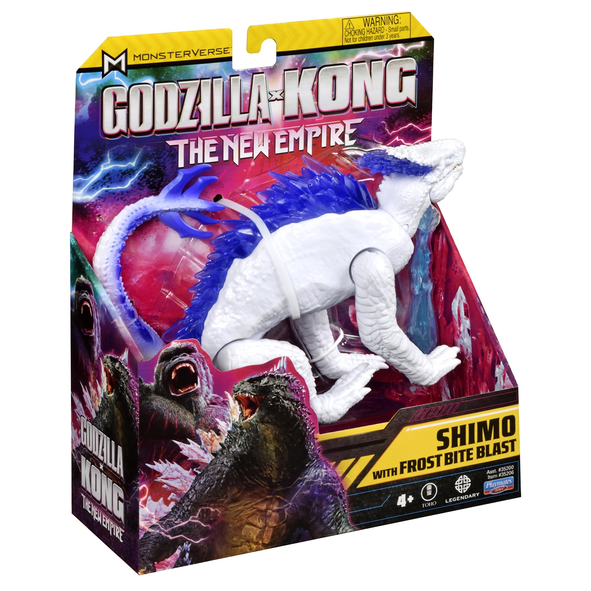 MonsterVerse Shimo Action Figure Toy - 6-Inch, Frost Bite Feature | Ages 4+ 5