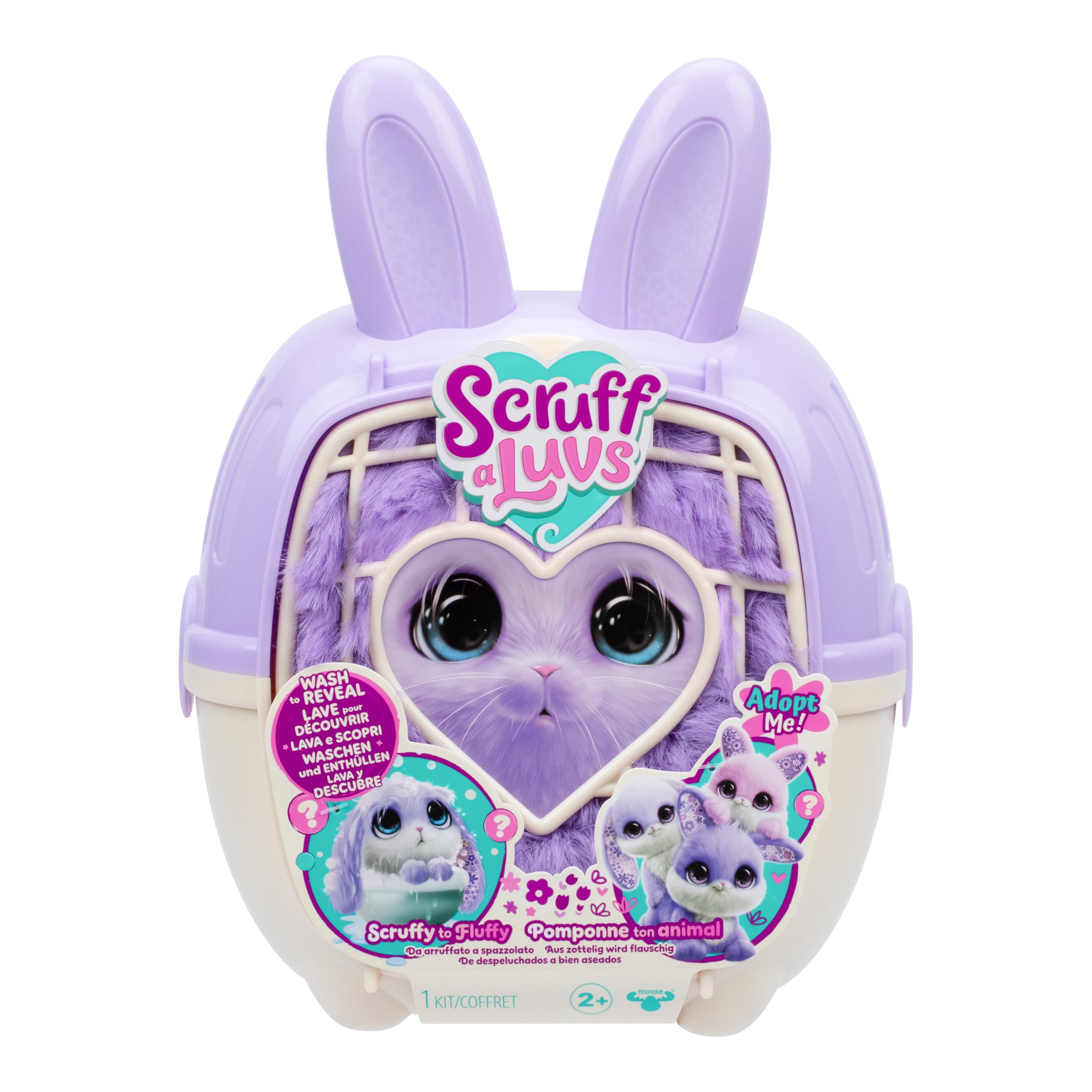 SCRUFFALUVS Mystery Little Live Pets ScruffaLuvs Bunny Scruffs Plush Toy, 5.5' Tall