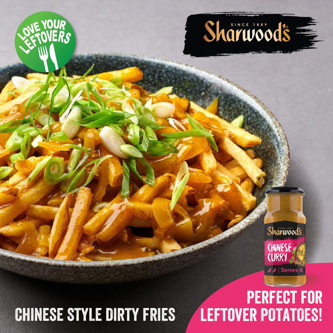Sharwood's Aromatic Chinese Curry Sauce – Mild Cooking Sauce with Onion & Garlic, 425g