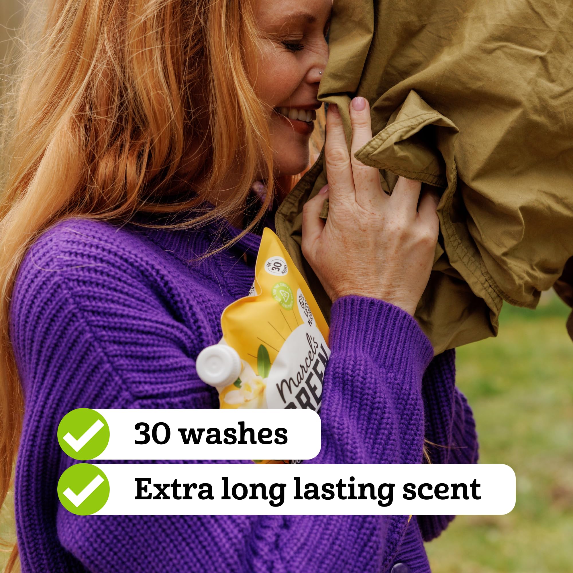 Marcel's Green Soap Fabric Softener Vanilla & Cotton - Vegan, Microplastic-Free | 750 ml