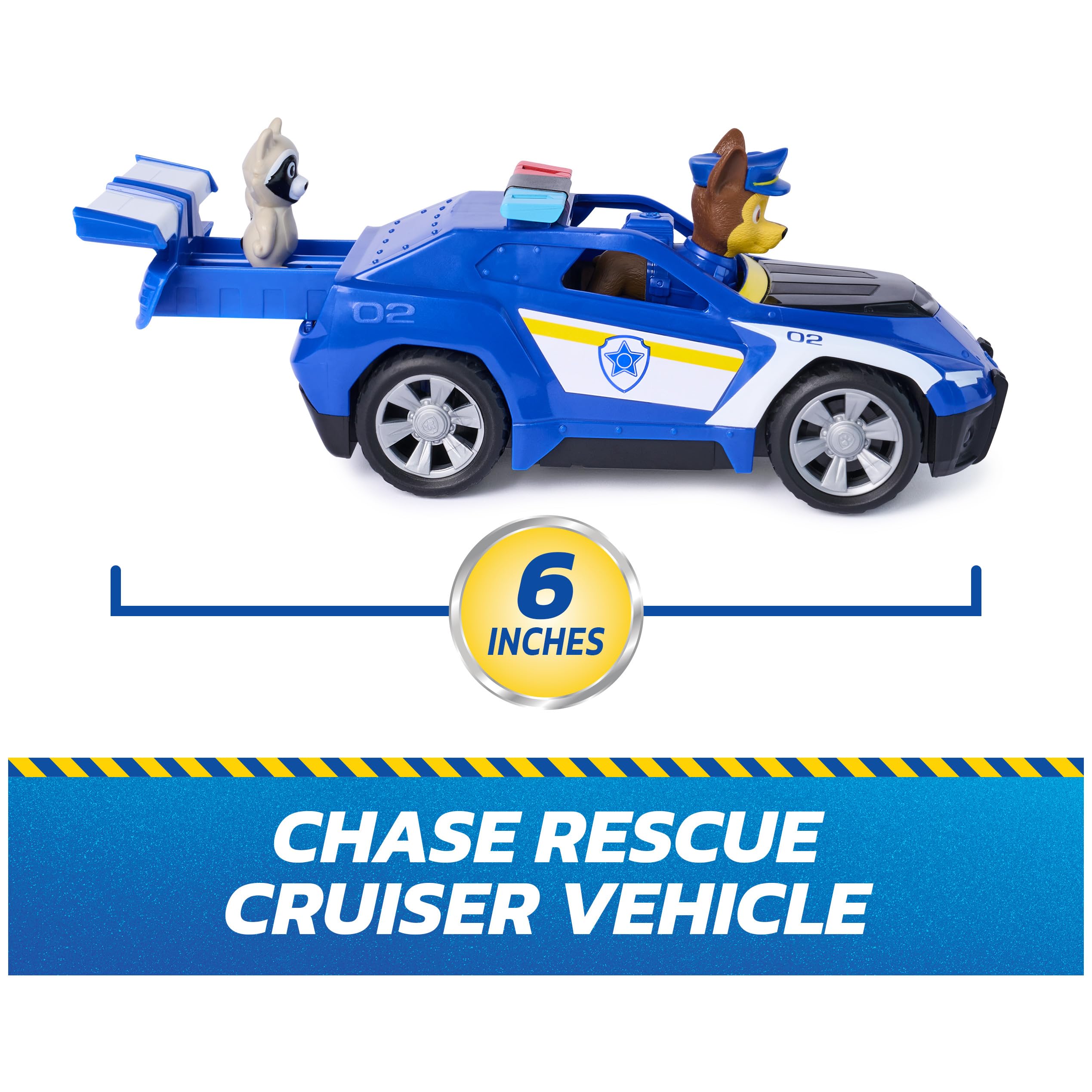 Paw Patrol Search & Rescue Chase Rescue Cruiser Vehicle with 2 Figures | Ages 3-9 2