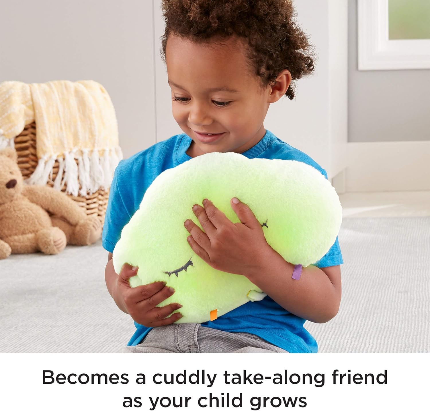 Fisher-Price Twinkle and Cuddle Cloud Soother – Musikalisches Leuchtplüschtier für Babys 5