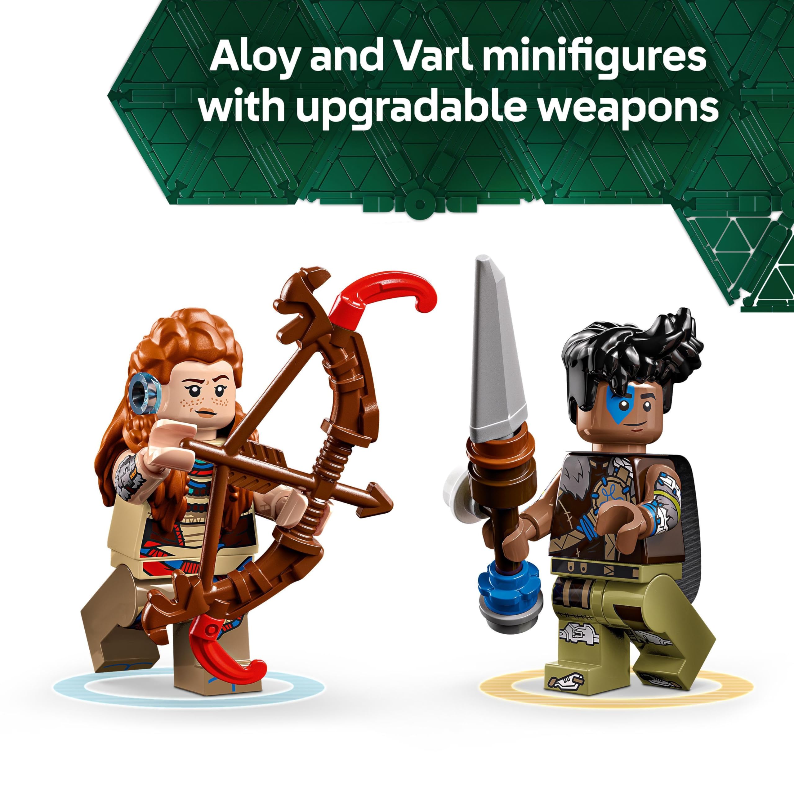 LEGO Horizon Adventures Aloy & Varl vs. Shell-Walker & Sawtooth Building Set 77037 for Ages 9+ 9