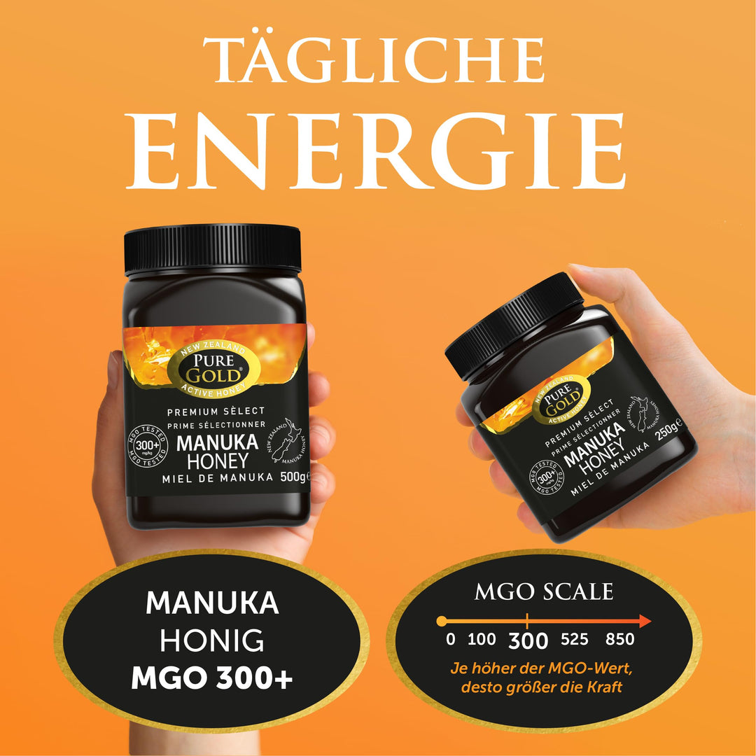 Pure Gold Manuka Honey 300+ MGO Certified 250g