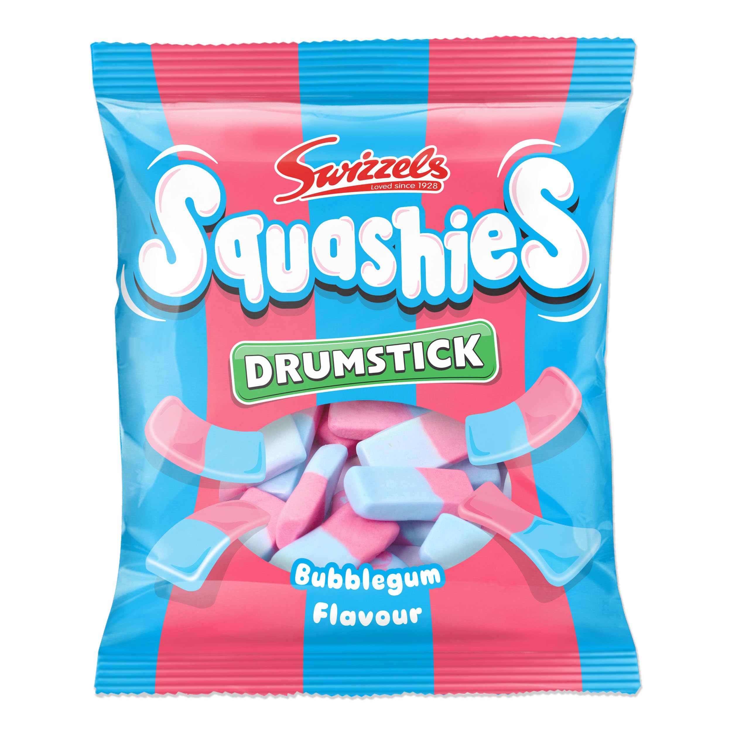 Swizzels Squashies Bubblegum Flavour Chewy Sweets - 140g Single Pack 1