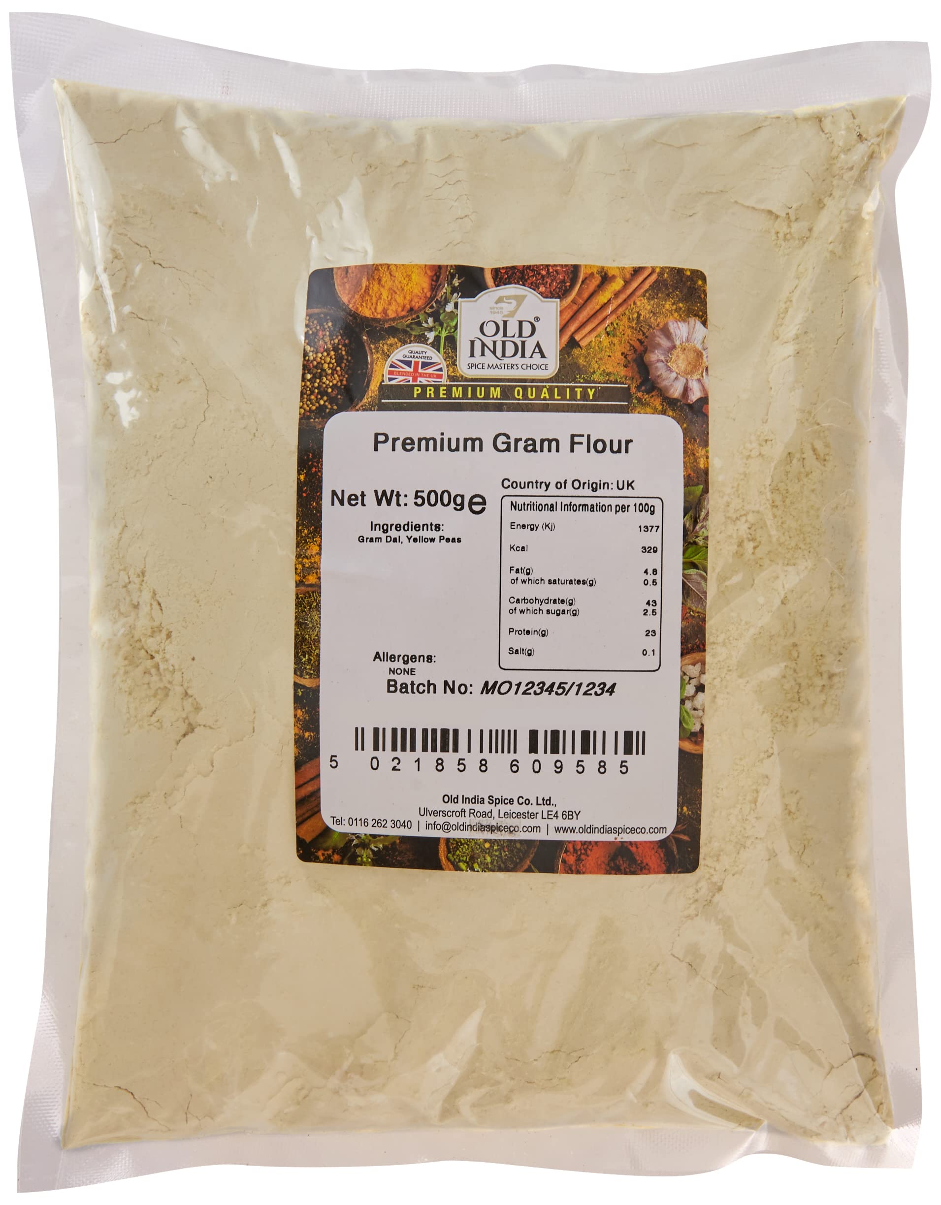 Old India Premium Gram Flour 500g 1