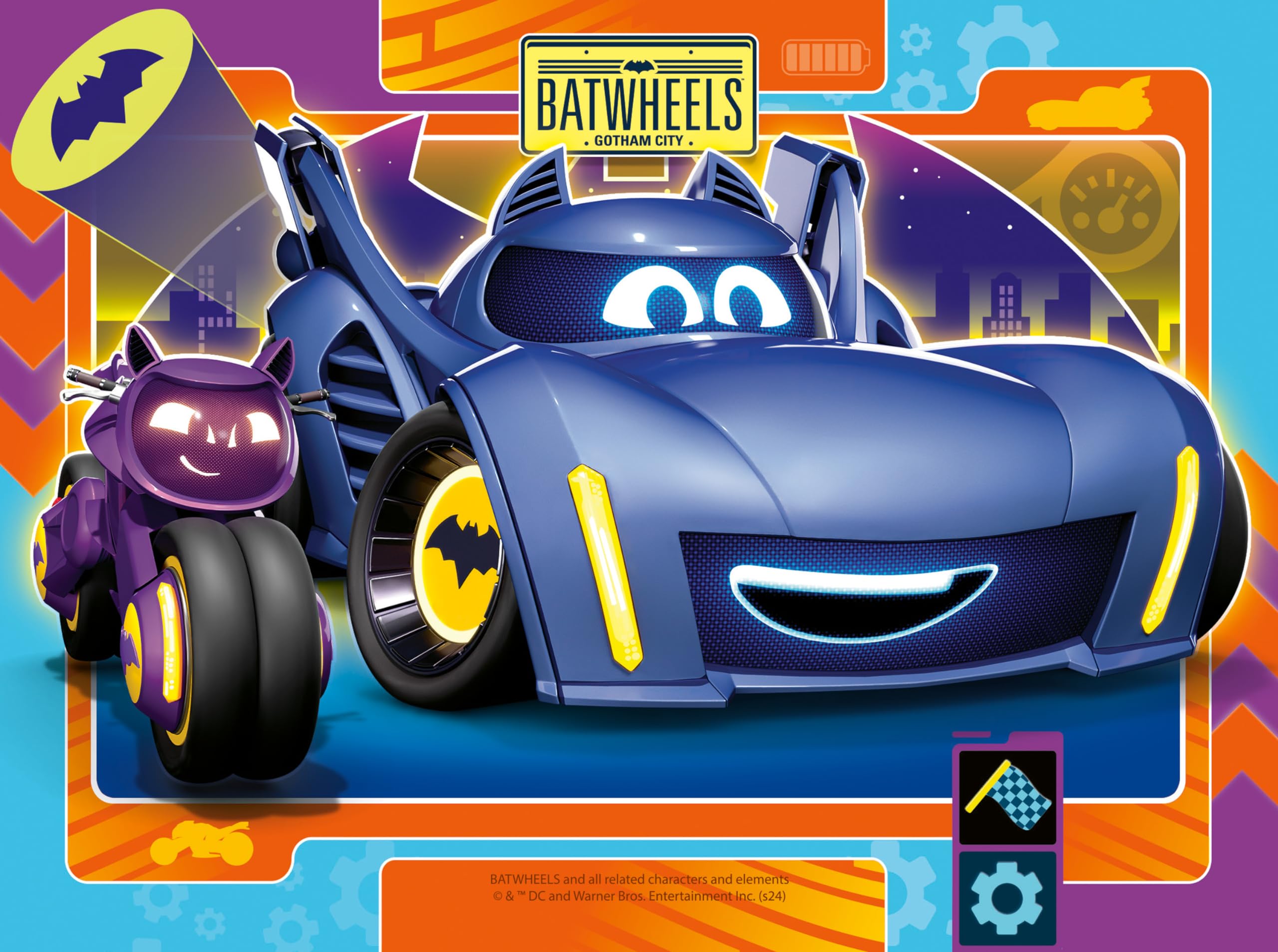 Ravensburger Batman Batwheels 4-in-1 Jigsaw Puzzle Set for Kids Ages 3 and Up 2