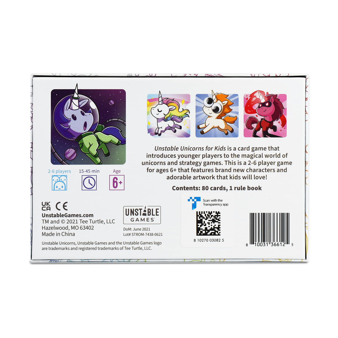 Unstable Games Unstable Unicorns Kids Edition Card Game