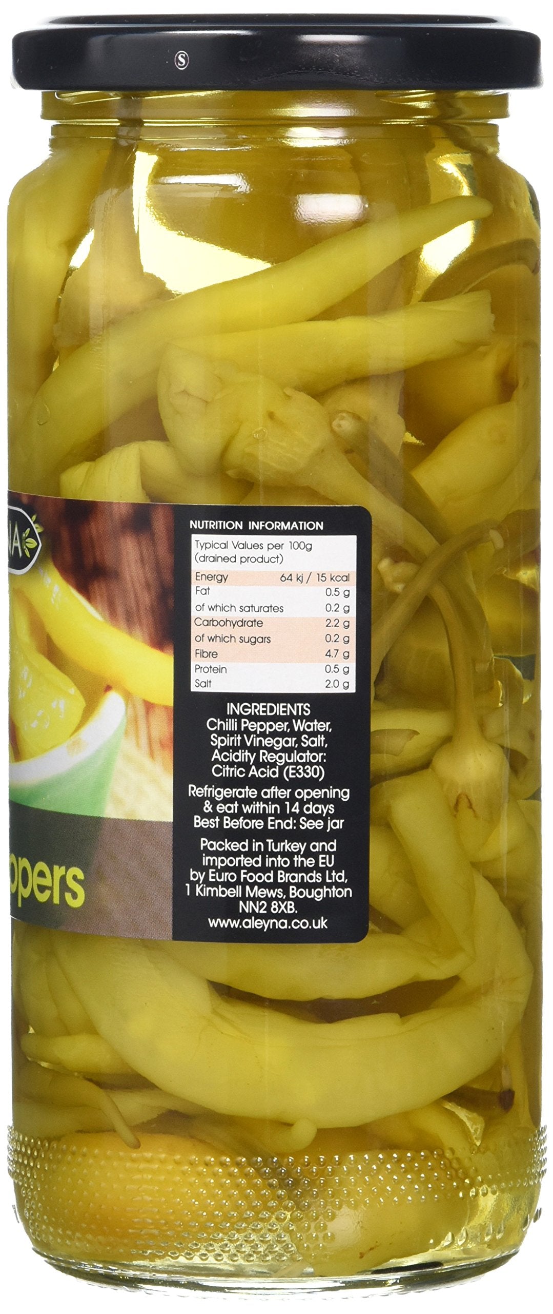 Aleyna Pickled Chilli Peppers 440g 3