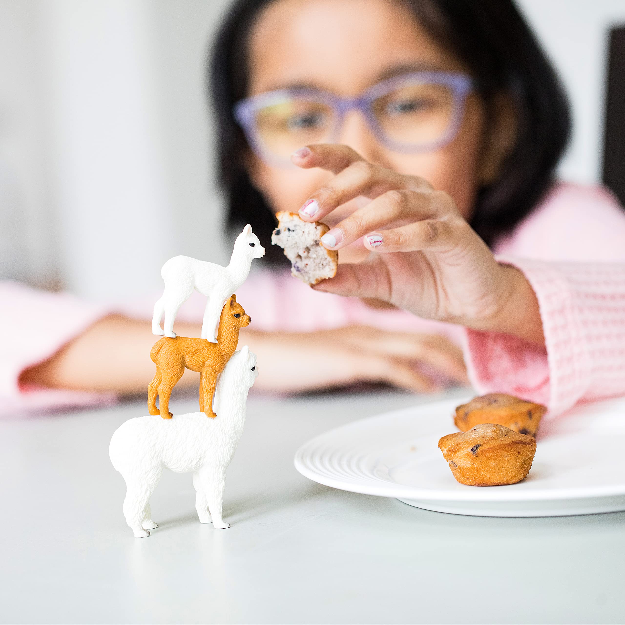 Schleich Wild Life Alpaca Family Set | Ages 3-8 | Multi-colour Plastic Figures 2