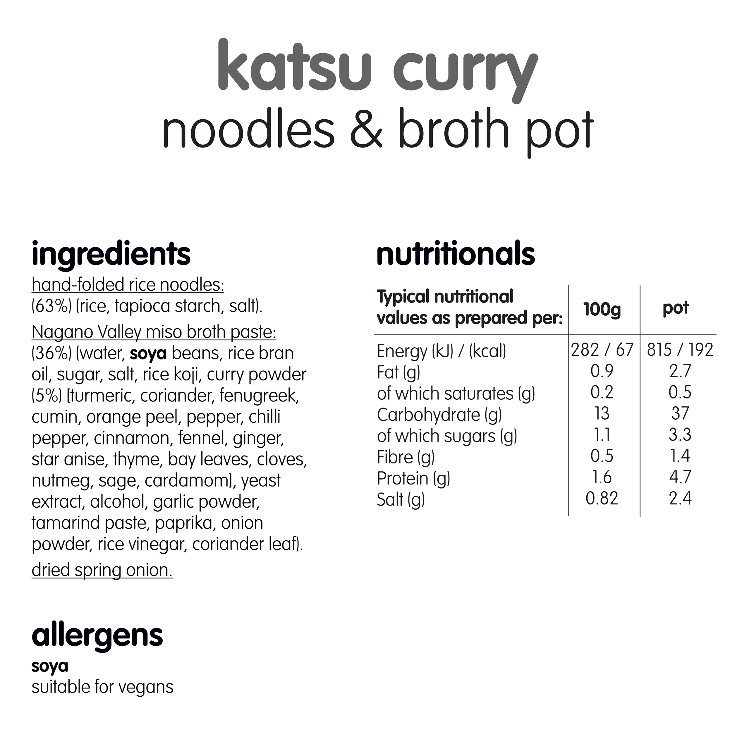 Itsu Katsu Curry Instant Noodles & Broth Pot 63g - Pack of 6 | Gluten Free | Vegan | Quick-to-Make Meal 5