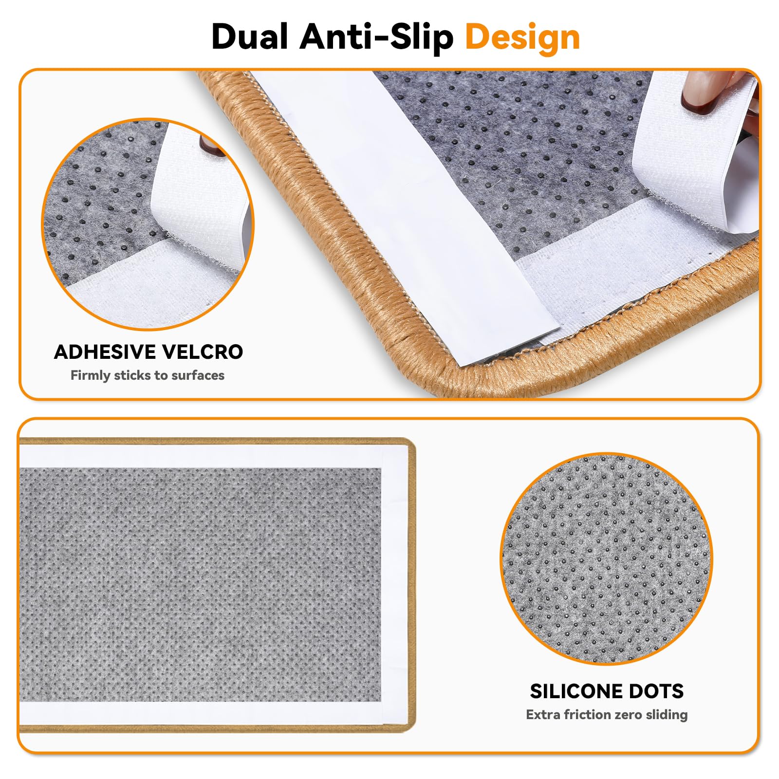 Gimars Cat Scratching Mat - Natural Sisal, Furniture Protector | 50x30cm | Beige 5