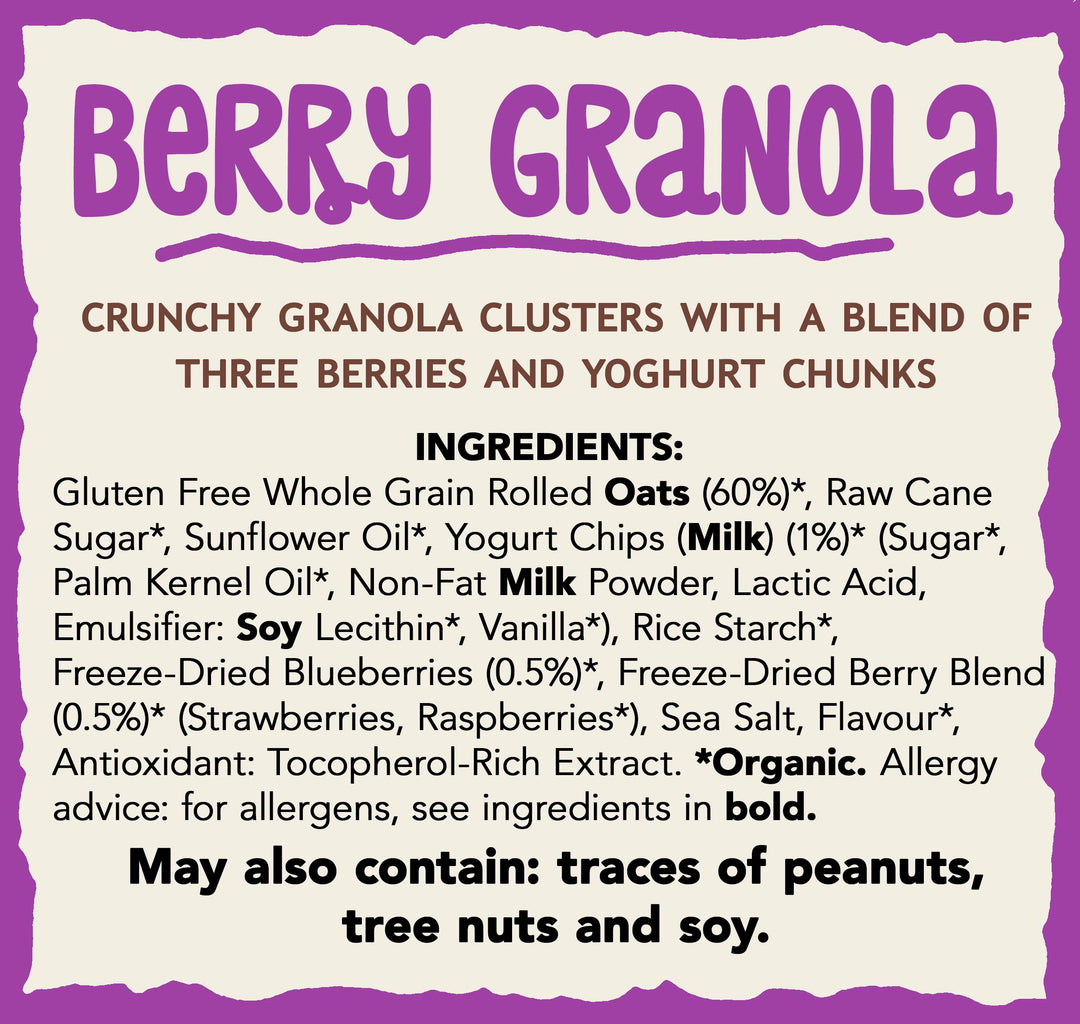 Nature's Path Organic Gluten Free Berry Granola with Yogurt Chunks 300g