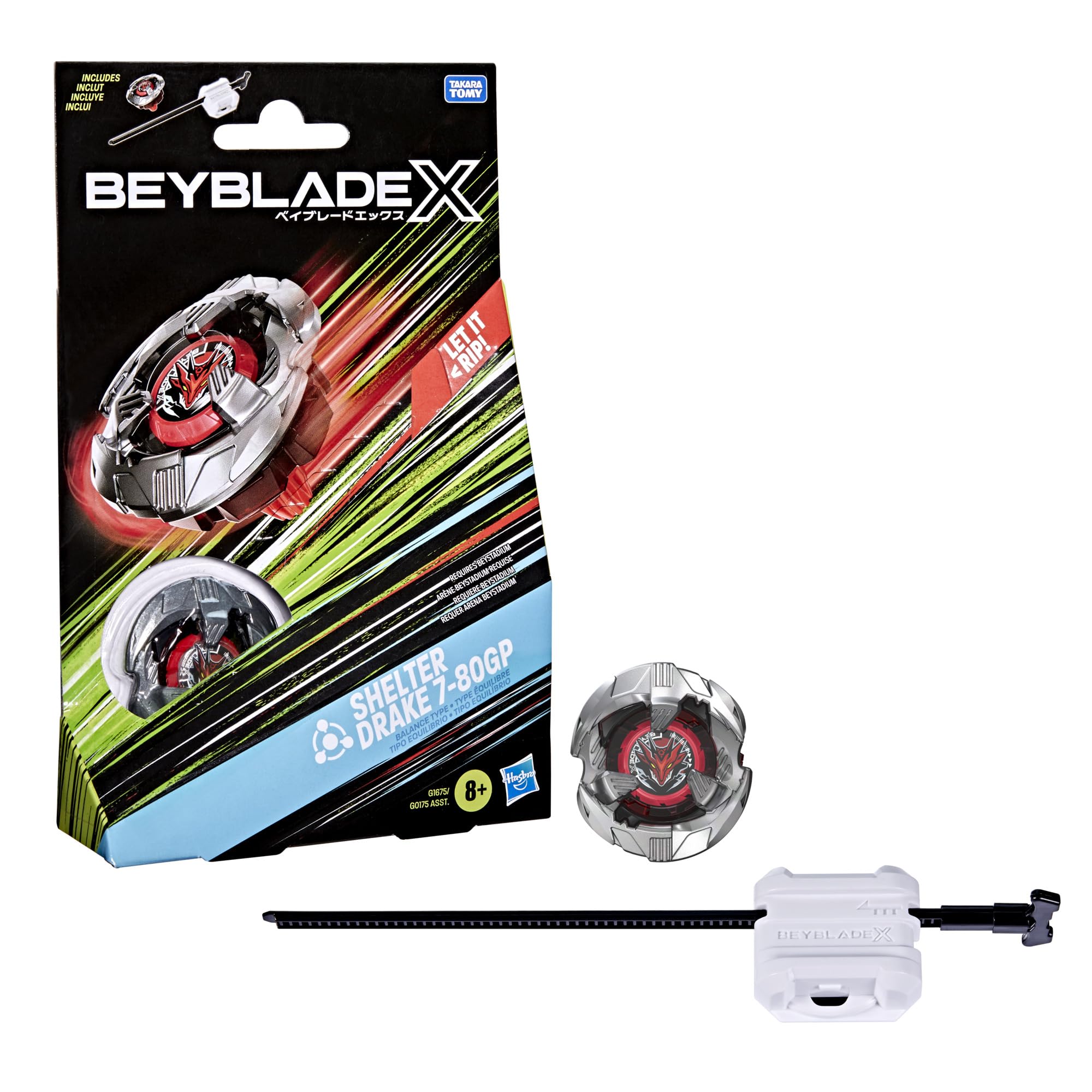 Hasbro Beyblade X Shelter Drake 7-80GP BX Starter Pack Kreisel und Launcher