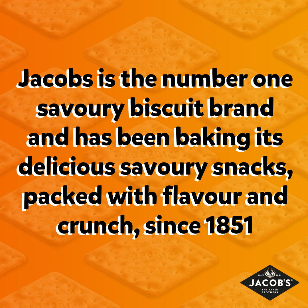 Jacob's Crispbreads Mixed Grain Crackers, 20 Crackers (5 Packs of 4), 190g