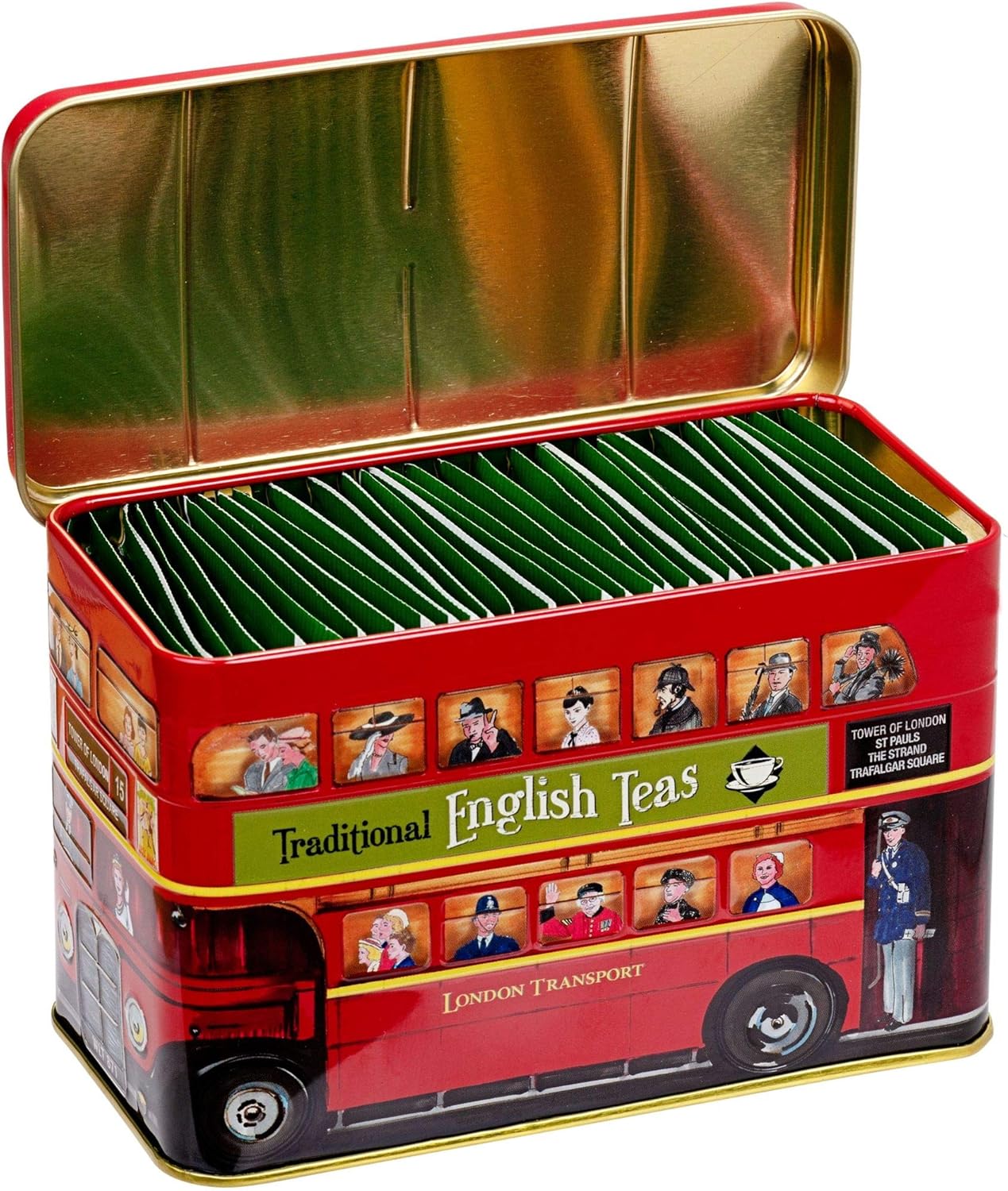 New English Teas London Bus Tea Tin with 25 English Breakfast Teabags 9