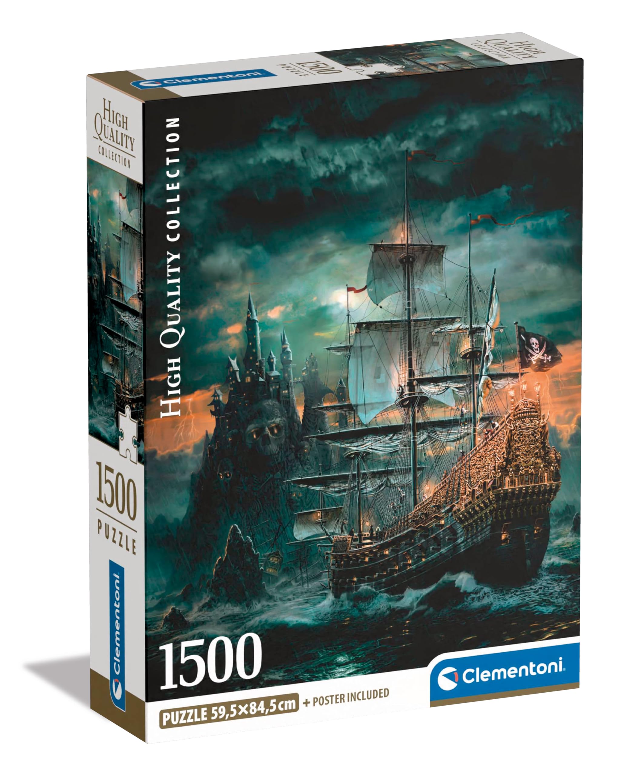 Clementoni Jigsaw Puzzle Collection - The Pirates Ship 1500 Pieces 1