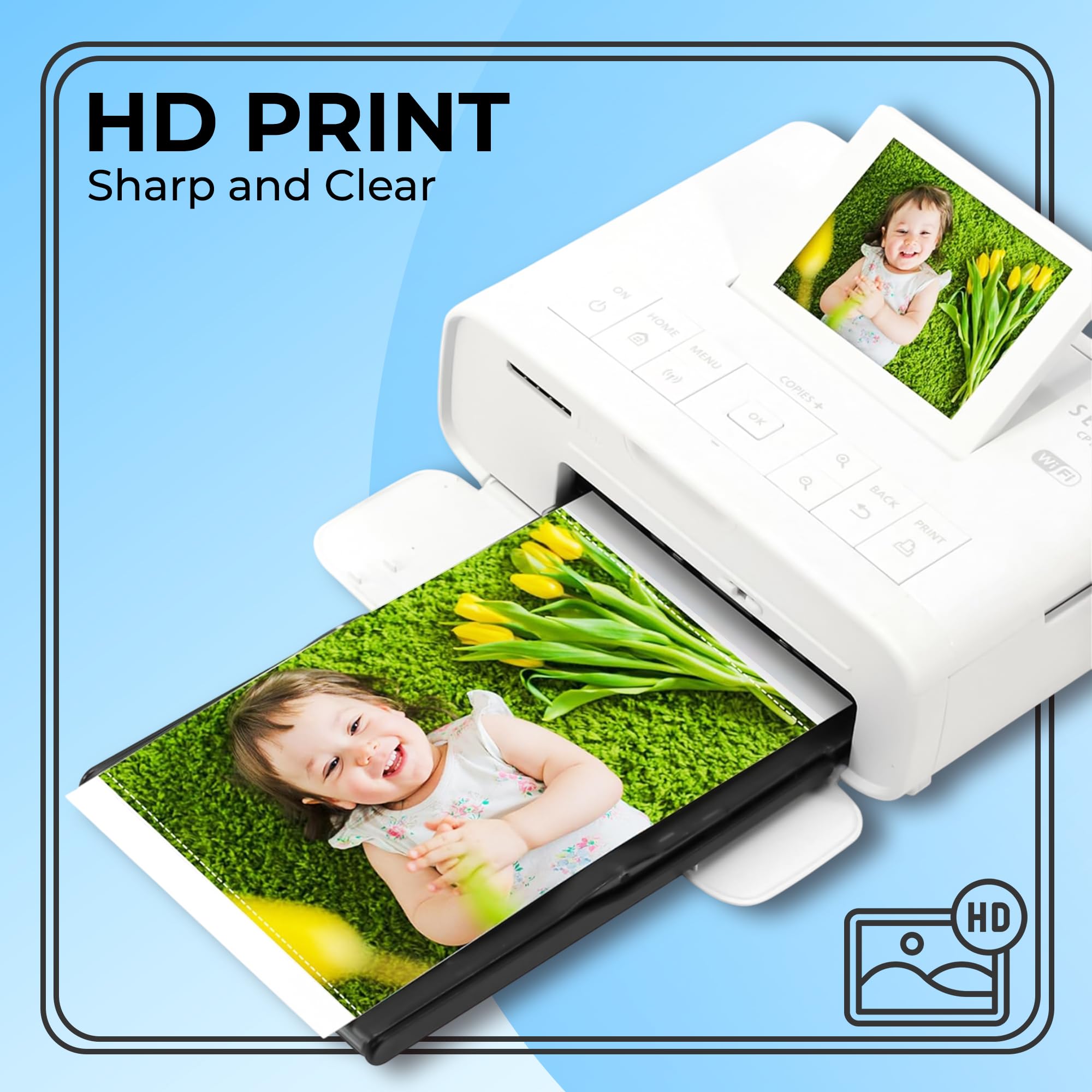 Double Dragon Photo Paper Ink Set - Replacement for Canon Selphy KP-108IN | 108 Sheets, 4x6"