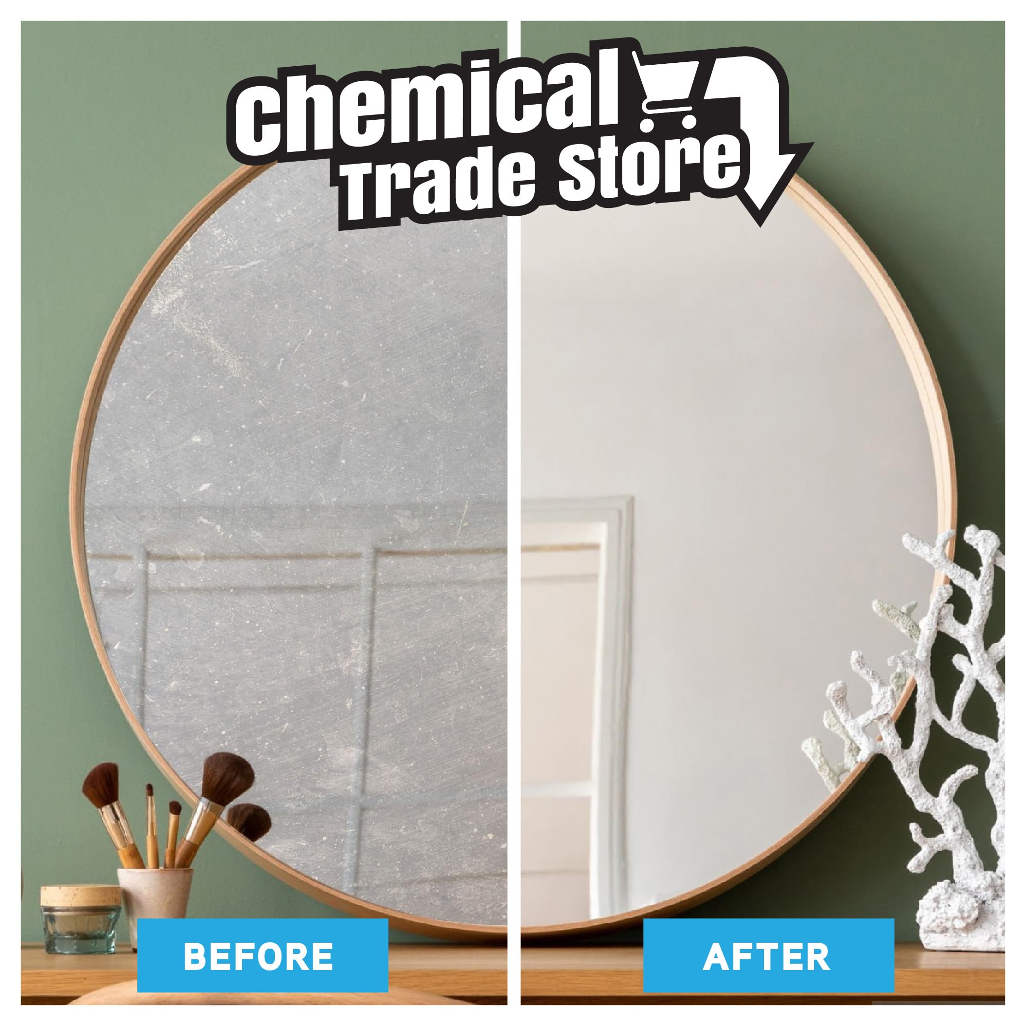 Chemical Trade Store Glass & Mirror Cleaner - 1L | Streak-Free | Unscented 3