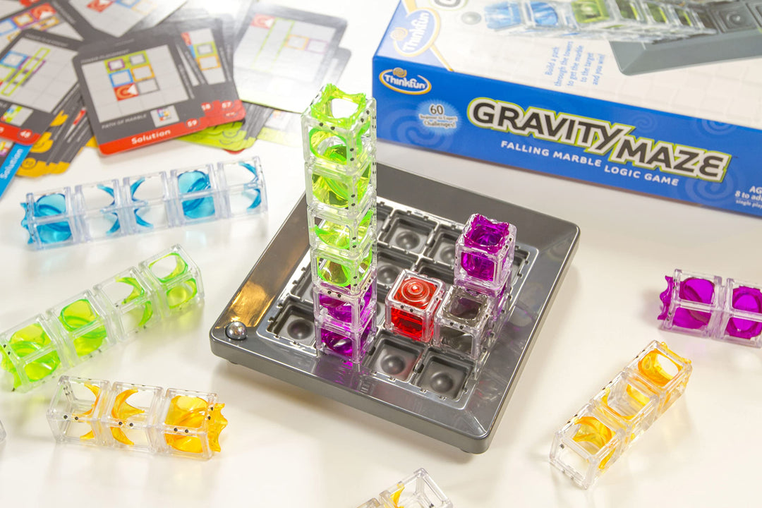 ThinkFun Gravity Maze Falling Marble Logic Game and STEM Toy for Kids Age 8+