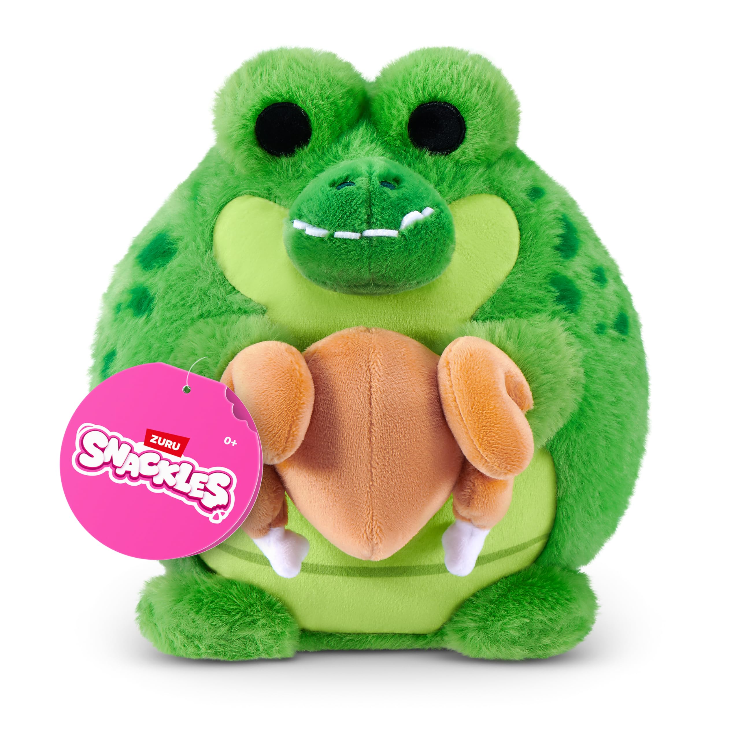 Snackles Core Series 2 Crocodile with Chicken Plush - 8 Inch | Soft Plush Toy | Unisex Children 8