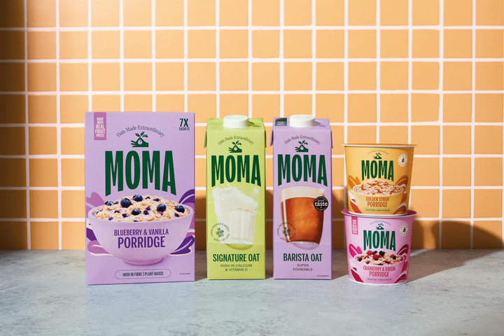 MOMA Instant Porridge Pots Cranberry & Raisin - 70g - Gluten Free, High Fibre, Source of Protein, Rich in Vitamin B6