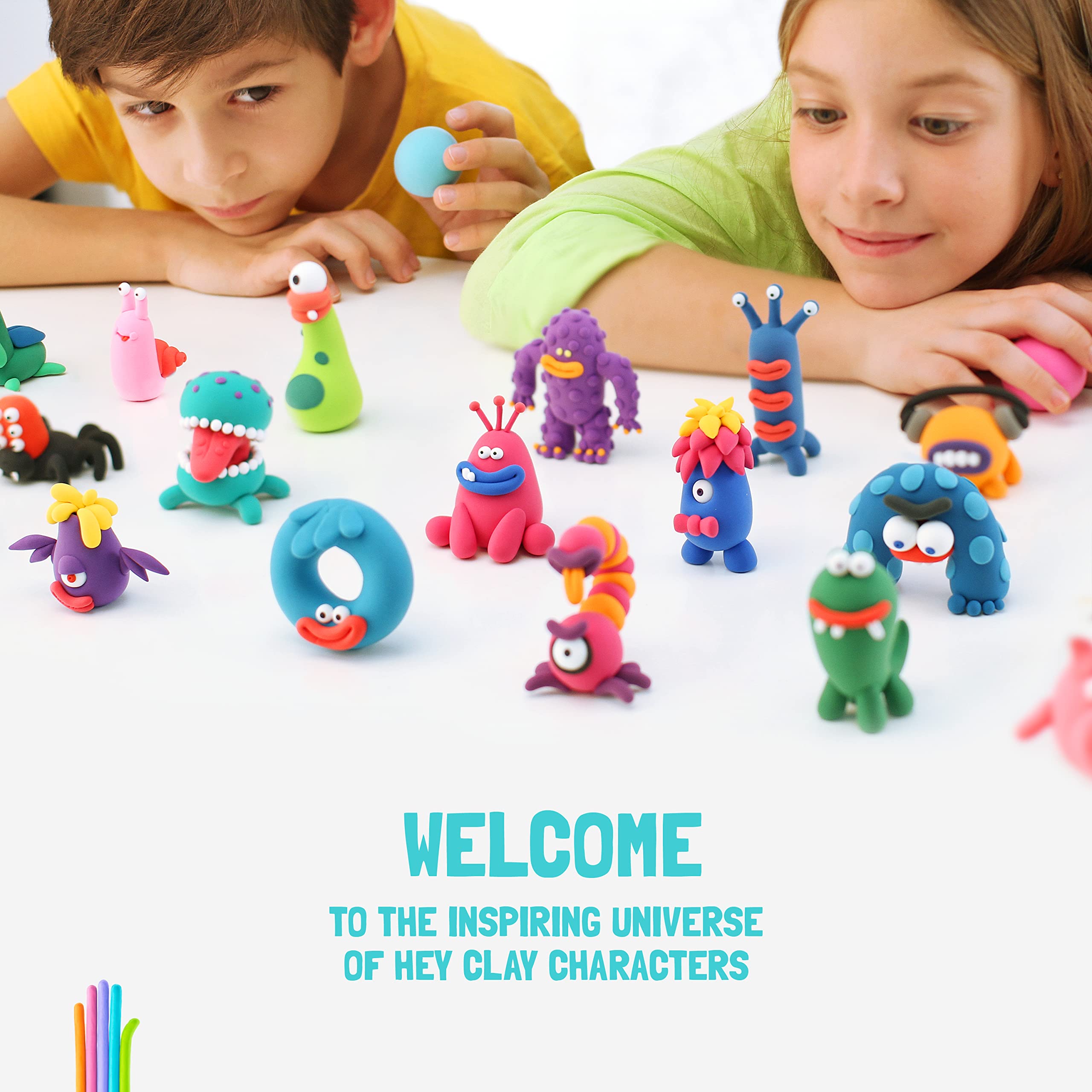 HEY CLAY Air-Dry Clay - Animals Modeling Set | Soft & Flexible | Ages 3+ 8