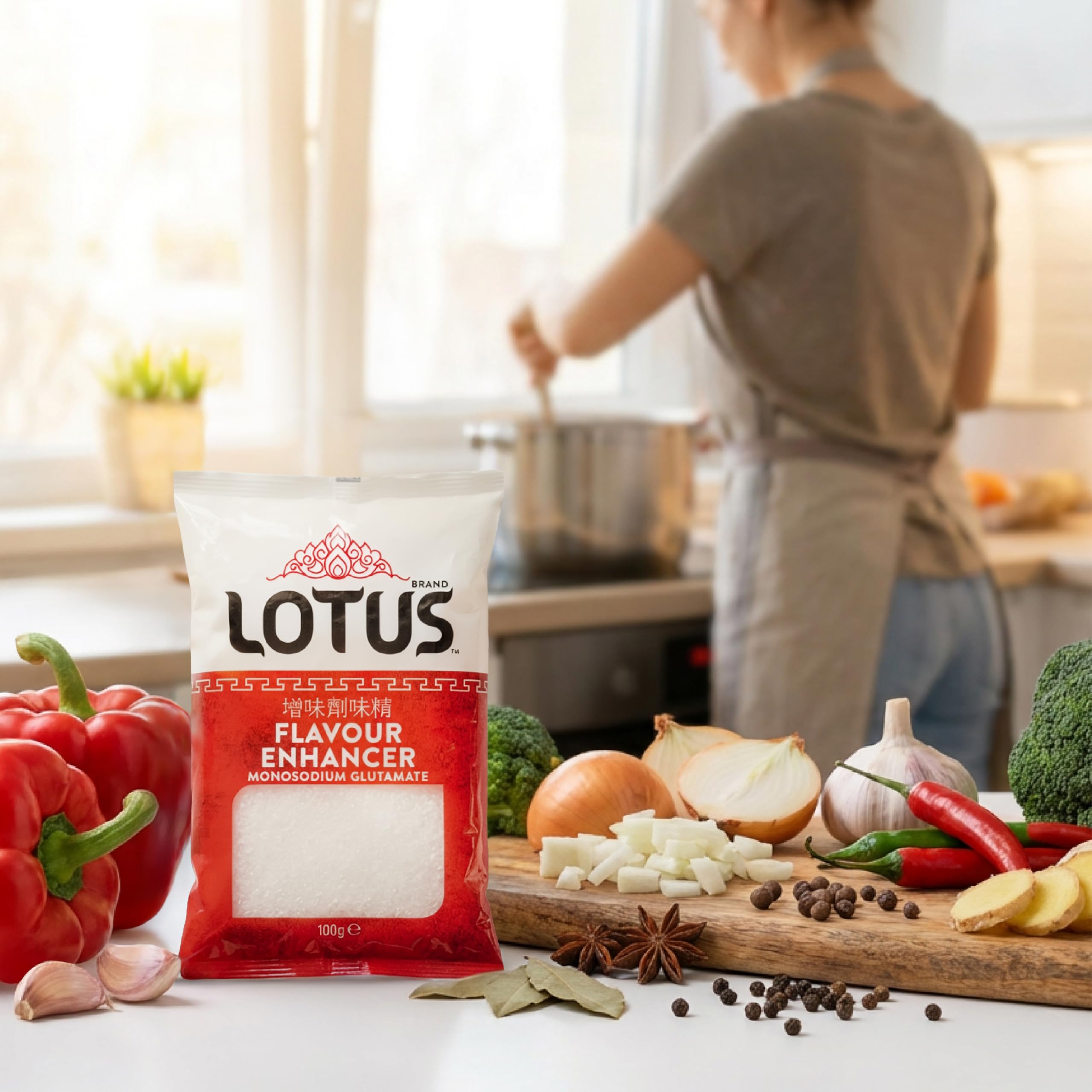 LOTUS BRAND MSG Flavour Enhancer - Enhances Natural Flavors | 100g Powder | Gluten-Free 6