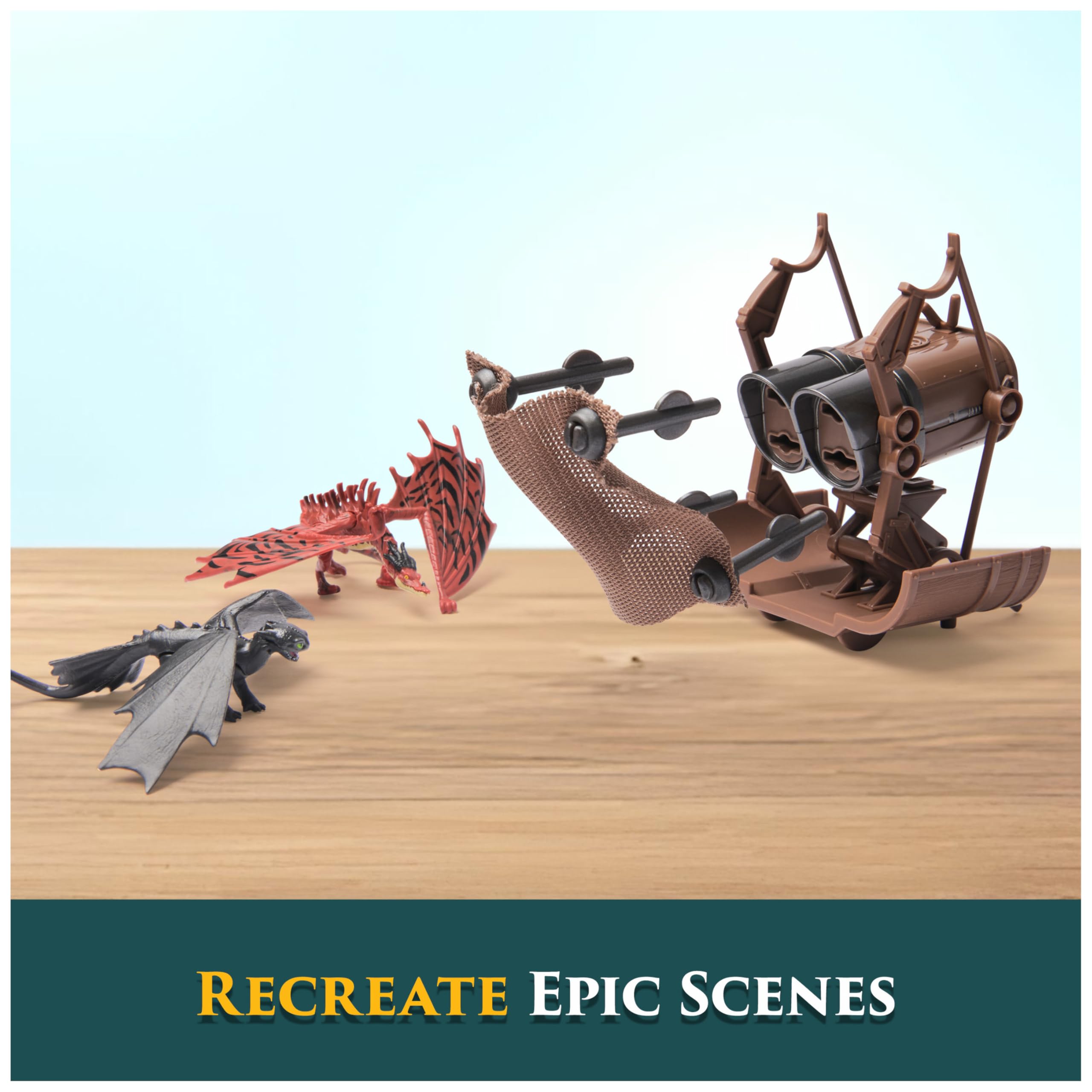 Dreamworks Dragons How to Train Your Dragon 5-Pack Dragon Catcher Set with Mangler - Action Figures for Kids 4+ 6