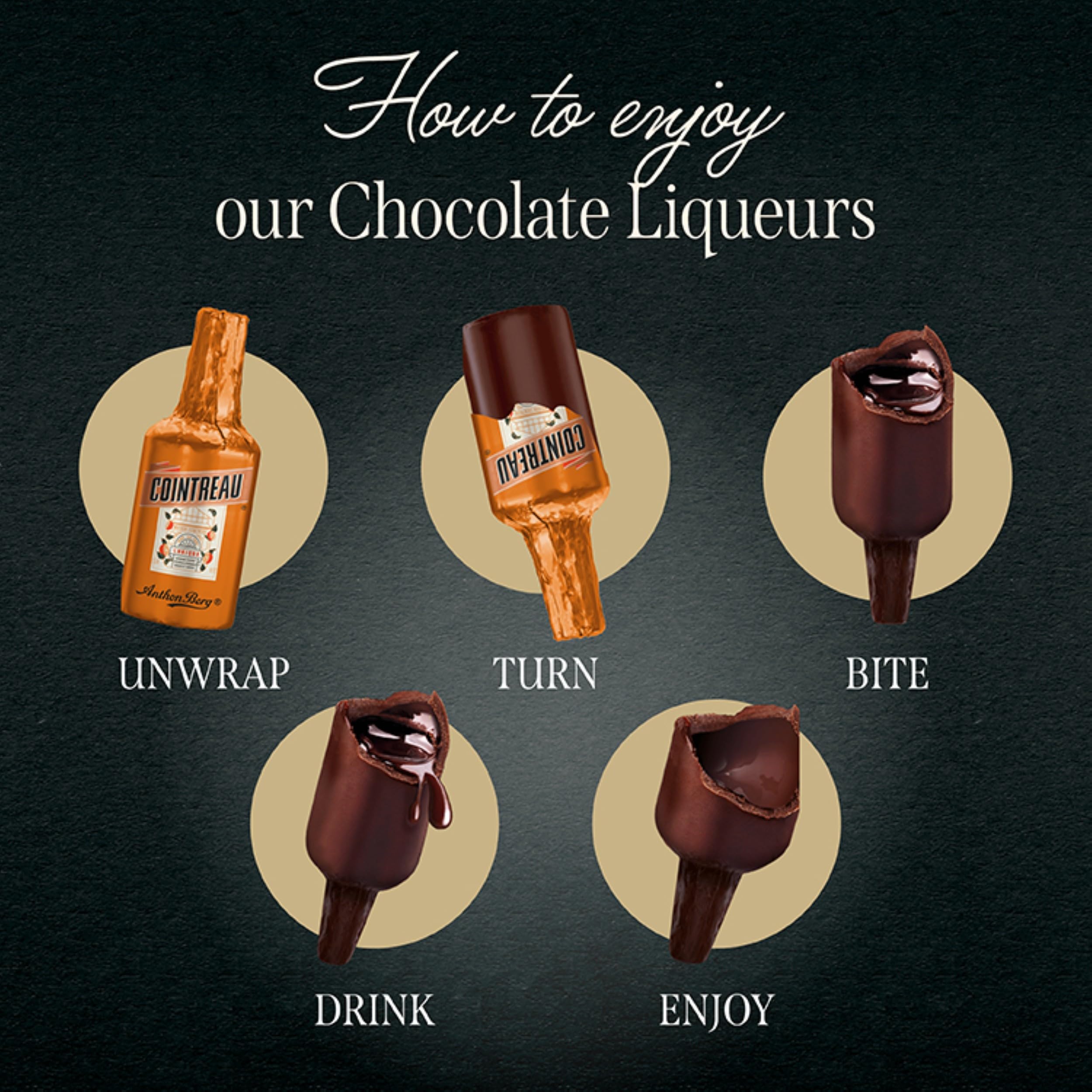 Anthon Berg Chocolate Liqueurs - 18 Pieces | Dark Chocolate with Spirits | 281g 5