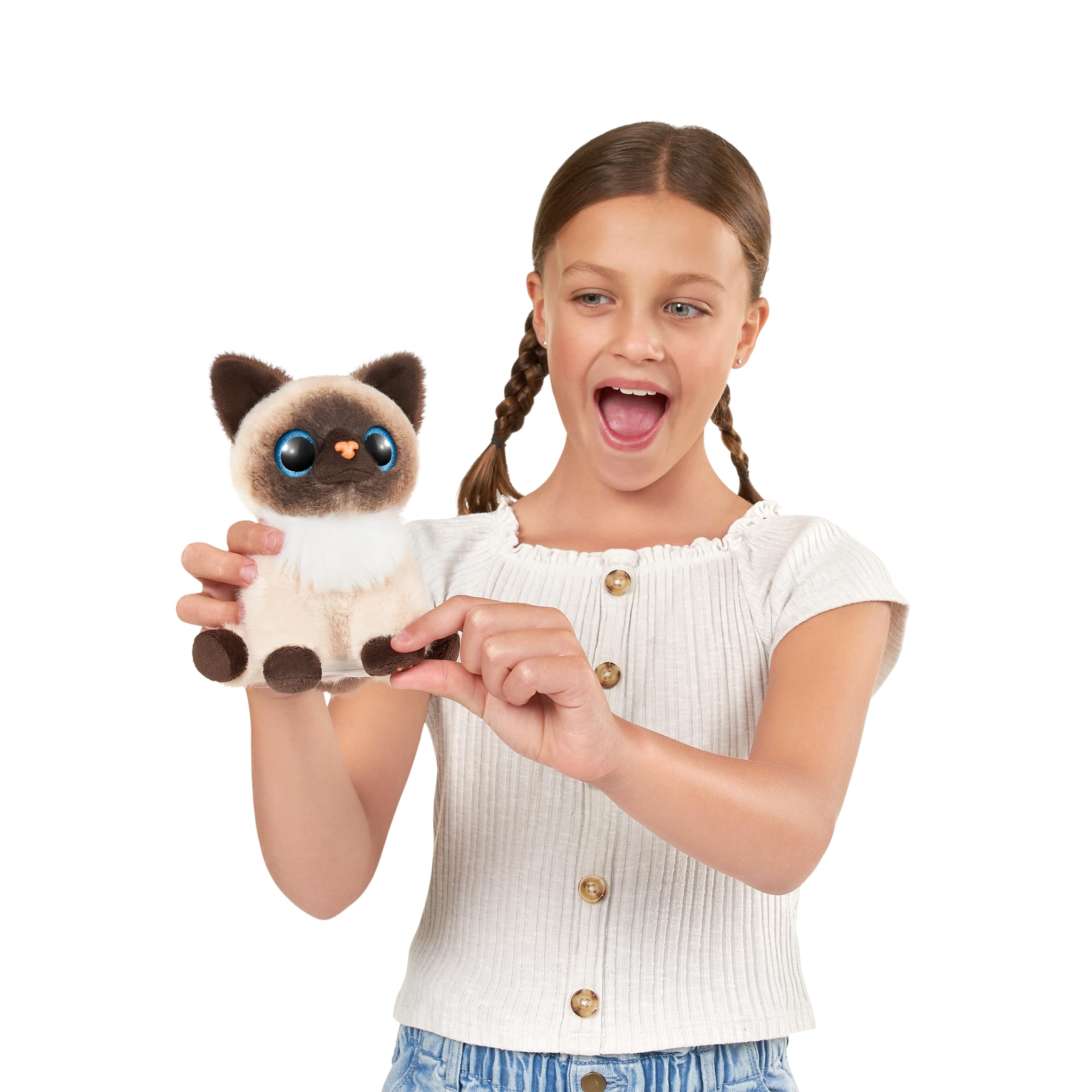 Pets Alive Smitten Kitten Minx - Interactive Electronic Plush Toy with Real Sounds, Ages 3+ 5