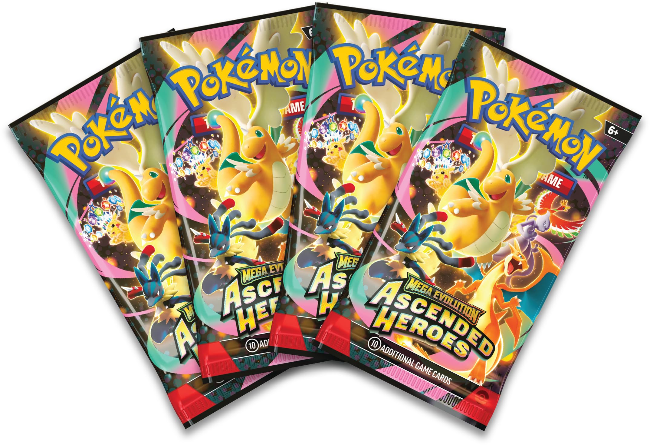 Pokémon Mega Feraligatr ex Box - Mega Evolution—Ascended Heroes Set | Includes 4 Booster Packs 3