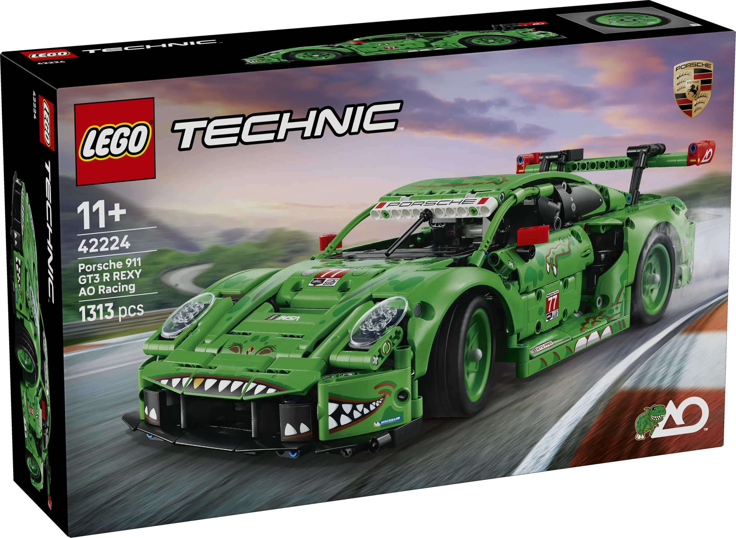 LEGO Technic Porsche 911 GT3 R REXY AO Racing Car 42224 Building Set for Ages 11+ 5