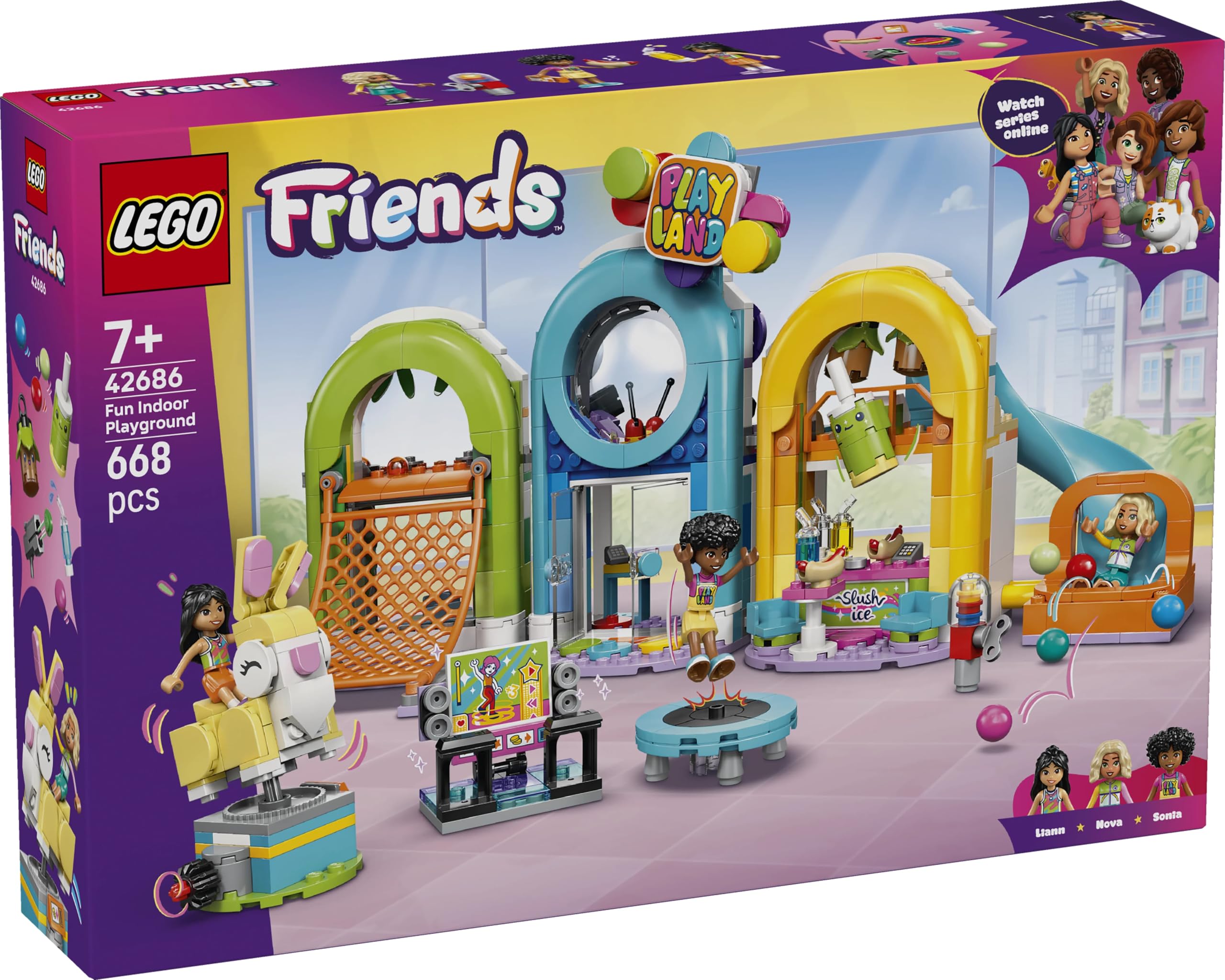 LEGO Friends Fun Indoor Playground Building Set - Ages 7+ | 3 Mini Dolls | Multicolor 6