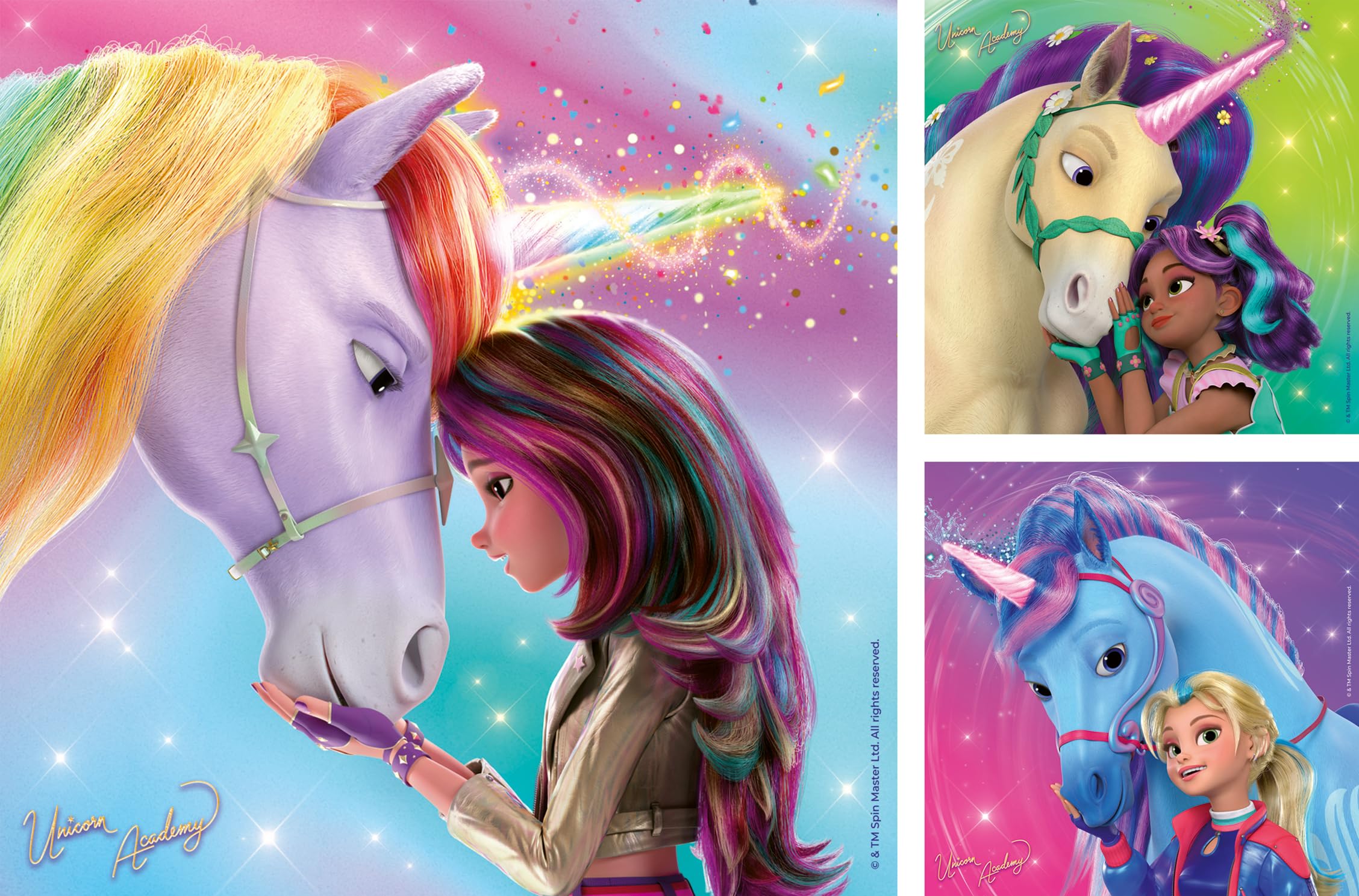 Ravensburger Unicorn Academy 3x 49-Piece Jigsaw Puzzles for Kids Age 5+ 7