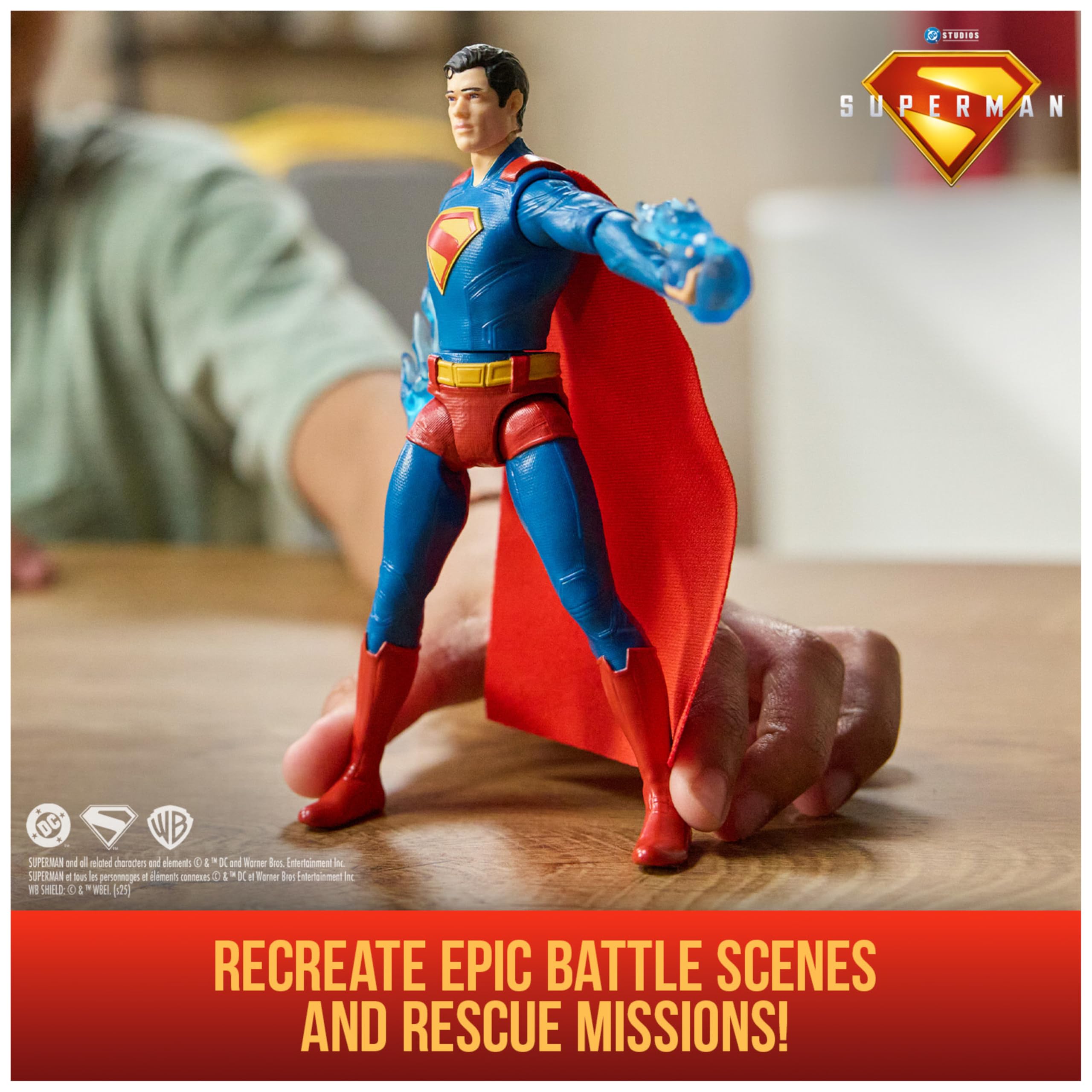 DC Comics Superman Green Lantern Epic Strike Action Figure - 15-cm Tall | Plastic | Blue 5