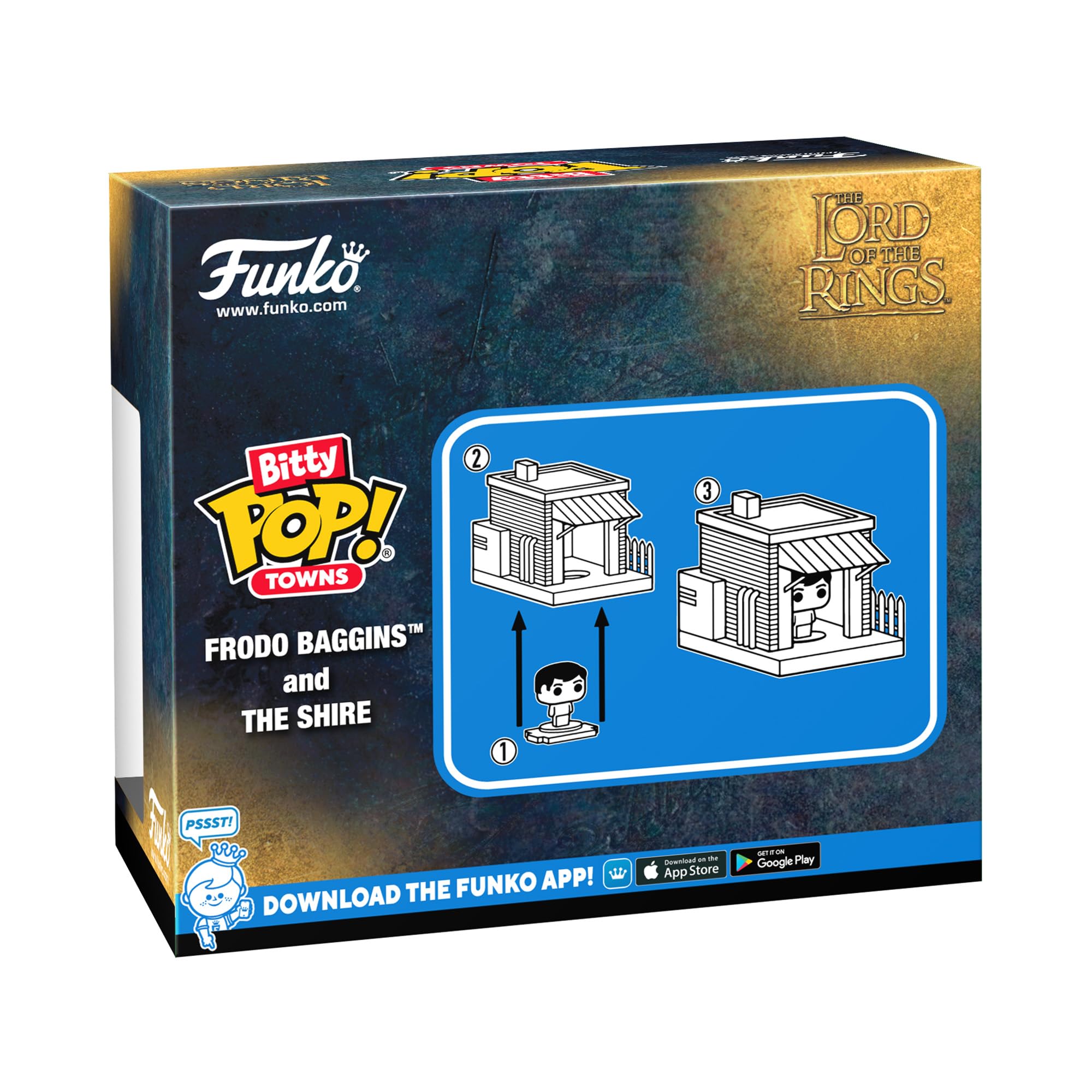 Funko Bitty POP! Town: The Lord of the Rings - Frodo Baggins | Vinyl Figure | 3.75 in 2