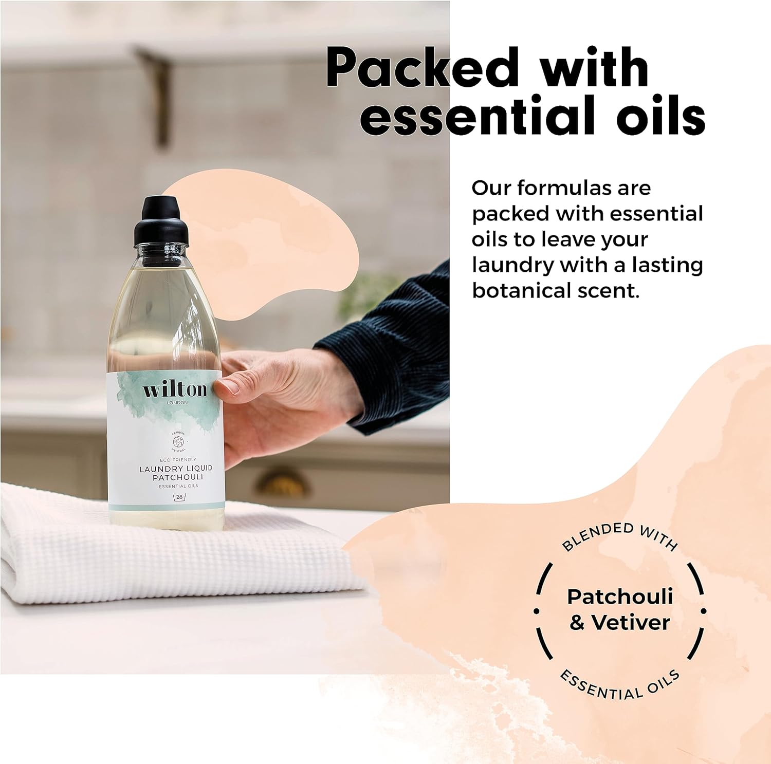 Wilton London Eco-Friendly Patchouli Laundry Liquid (1.09 kg, 28 Washes) 6