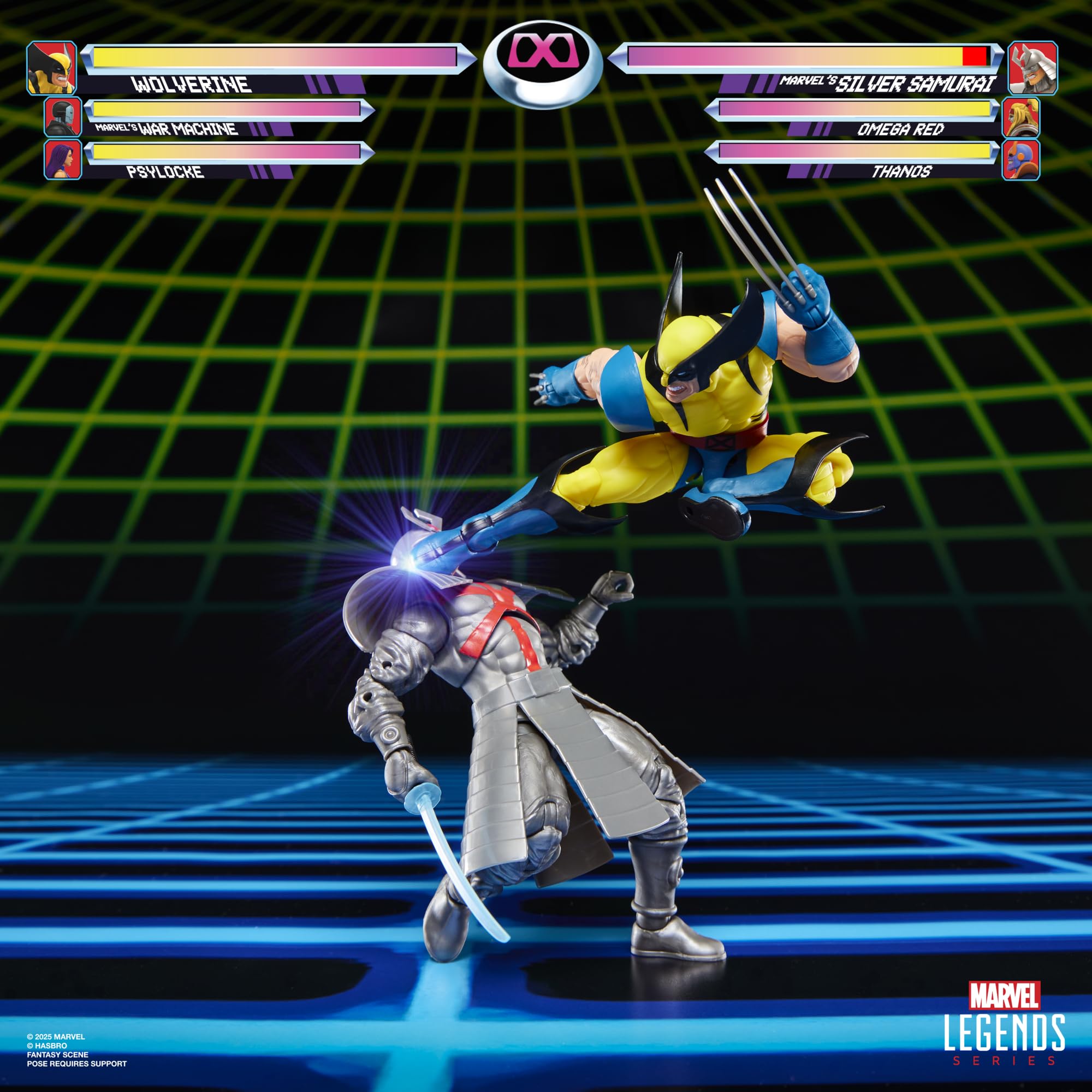 Marvel Legends Series Gamerverse Wolverine vs Silver Samurai 2-Pack Action Figures 9