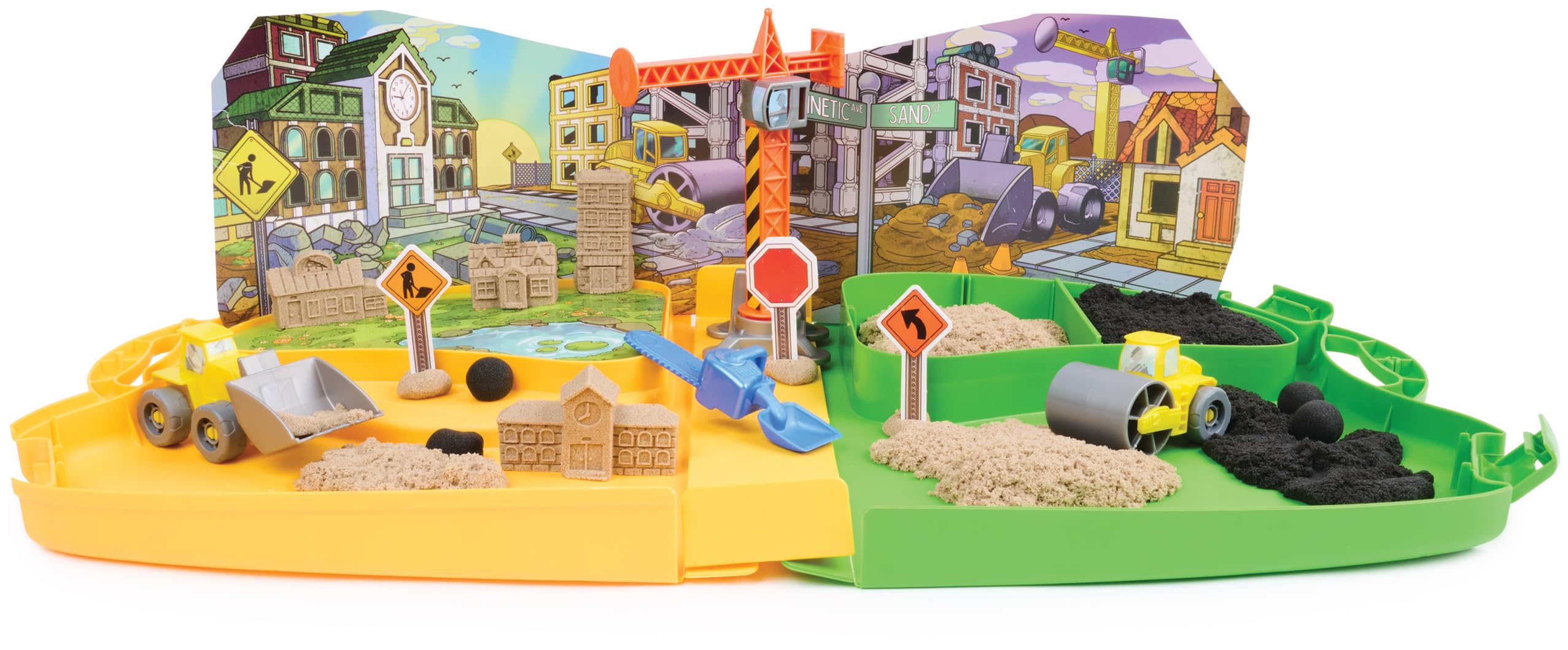 Kinetic Sand Construction Zone - Moldable Play Sand Sensory Toys for Ages 3+ 2