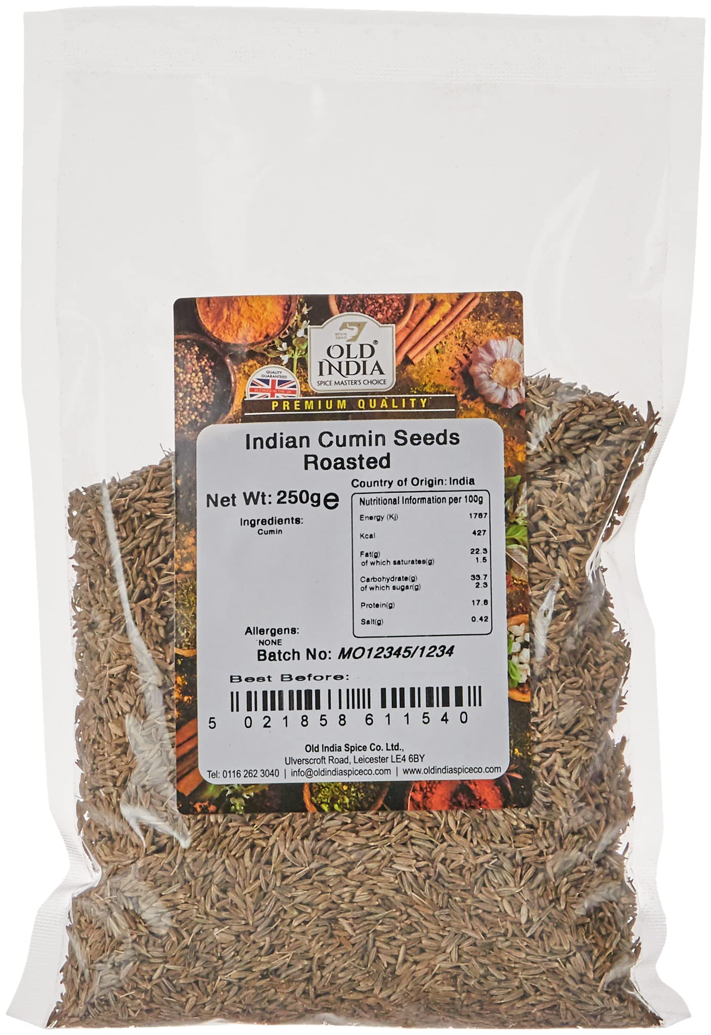 Old India Cumin Seeds, Roasted | 250g Natural Whole Spice 1