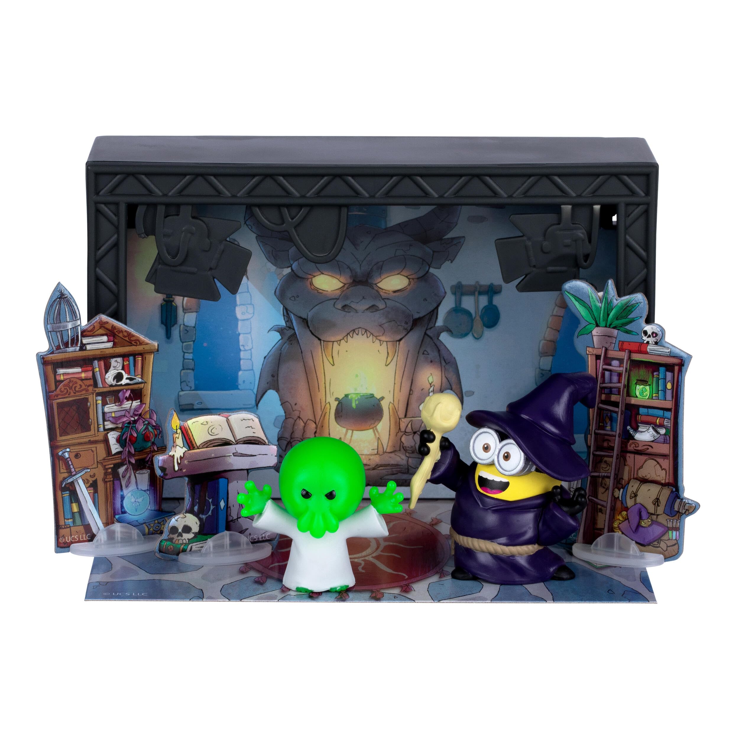 MINIONS Illumination's Monsters Wizard's Lair Sound Stage Action Figure Set | Ages 4+