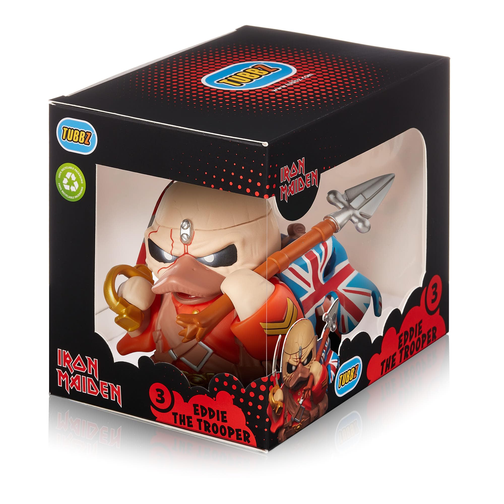 TUBBZ Eddie the Trooper Collectible Vinyl Rubber Duck Figure - Boxed Edition | Approx 9cm Tall 2