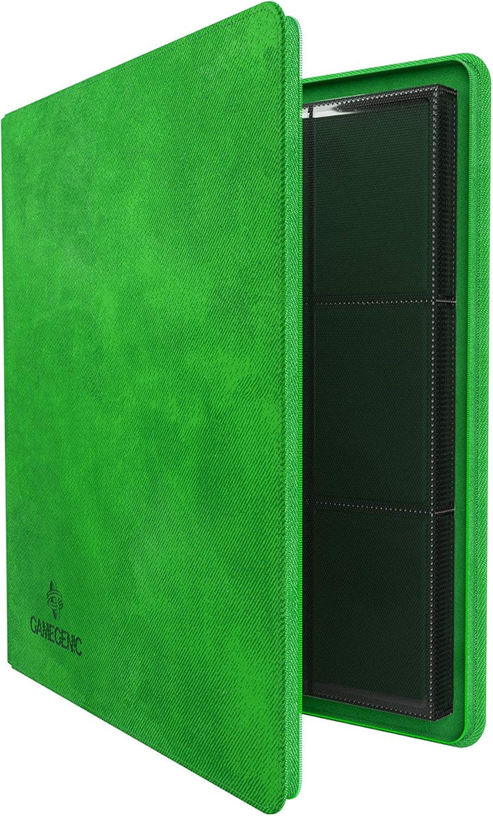 Gamegenic Zip-Up Album 24-Pocket - Holds 480 Double-Sleeved Cards, Green