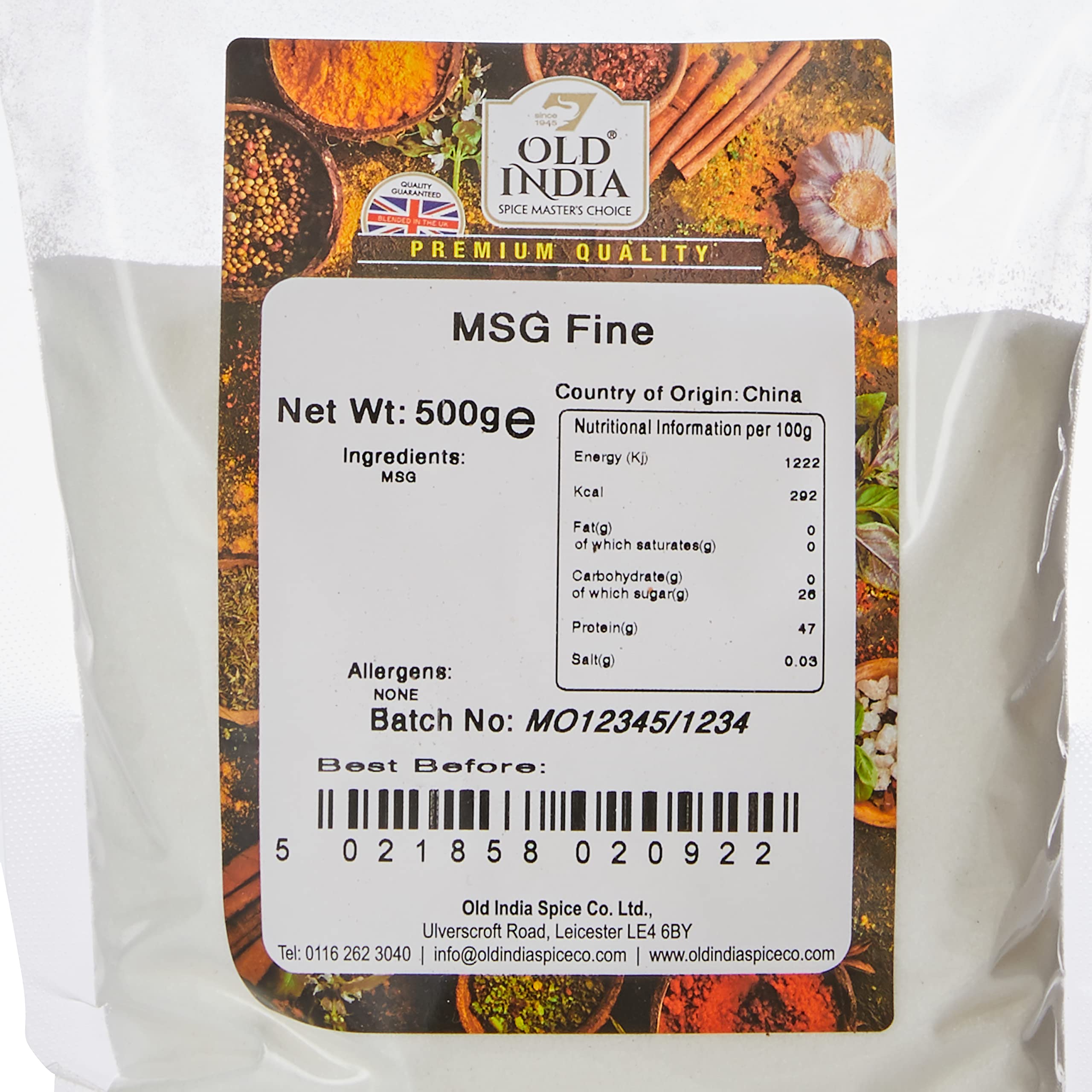 Old India MSG Fine Powder - 500g Natural Additive Free Seasoning 2